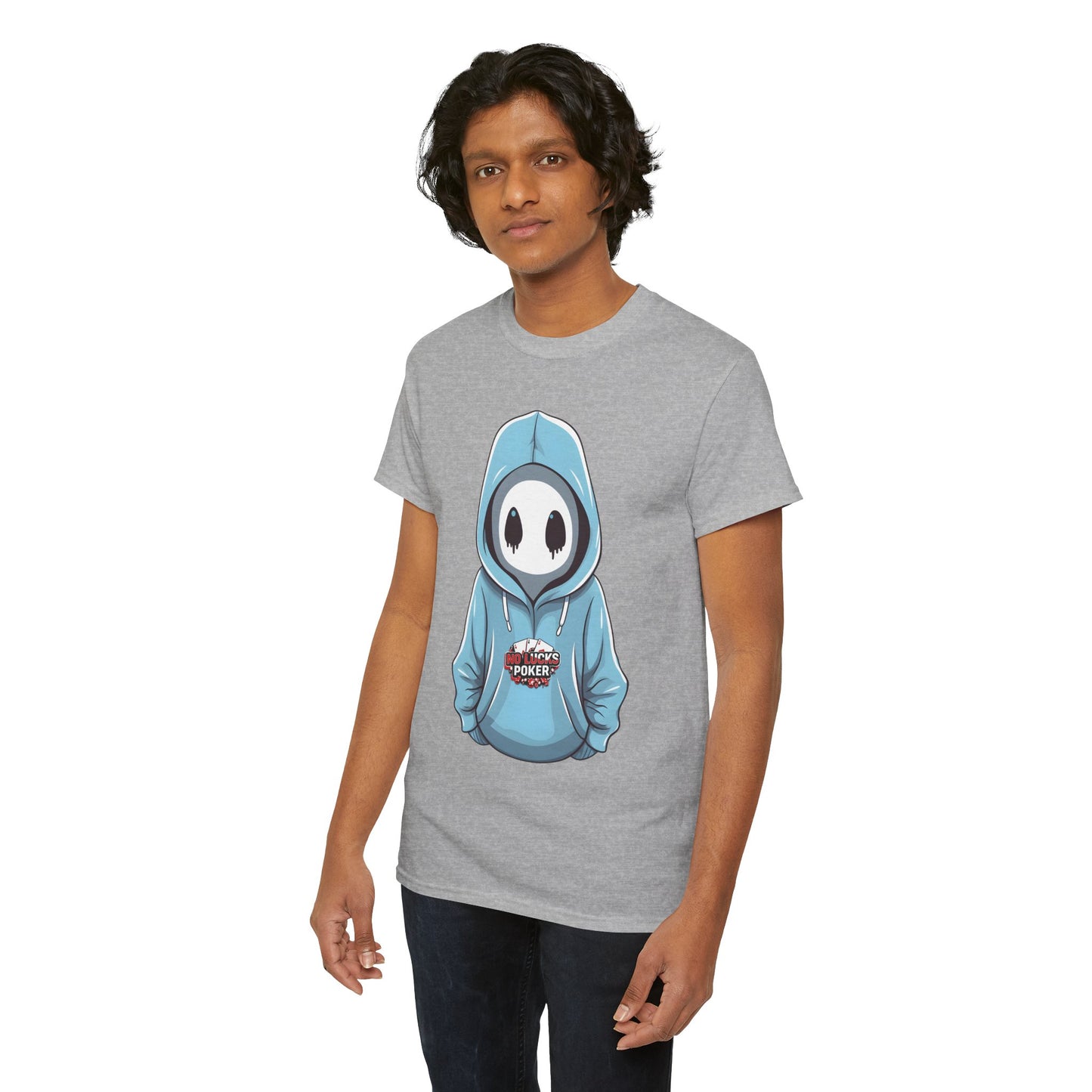 No Lucks Given – Mysterious Hoodie Player Poker Tee