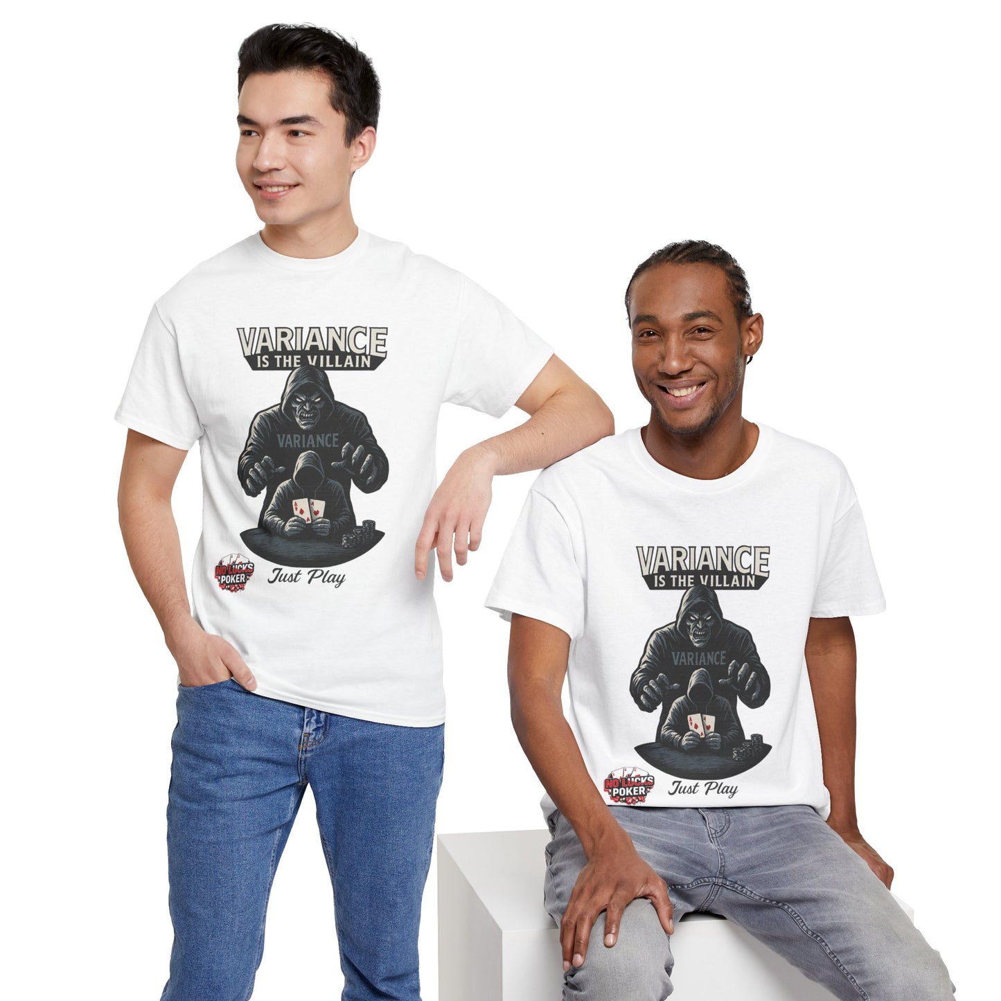Variance is the Villain Poker T-Shirt | Zero Lucks – Fight the Swings