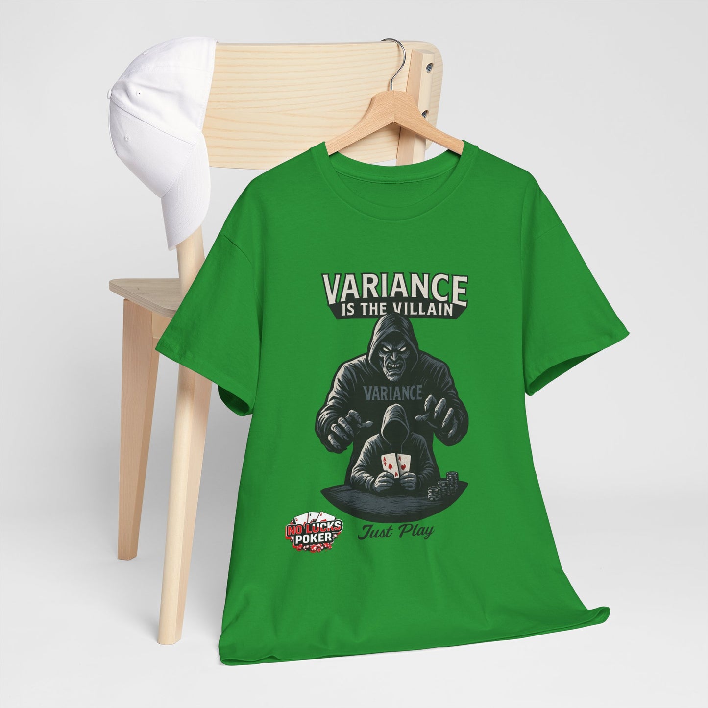 Variance is the Villain Poker T-Shirt | Zero Lucks – Fight the Swings