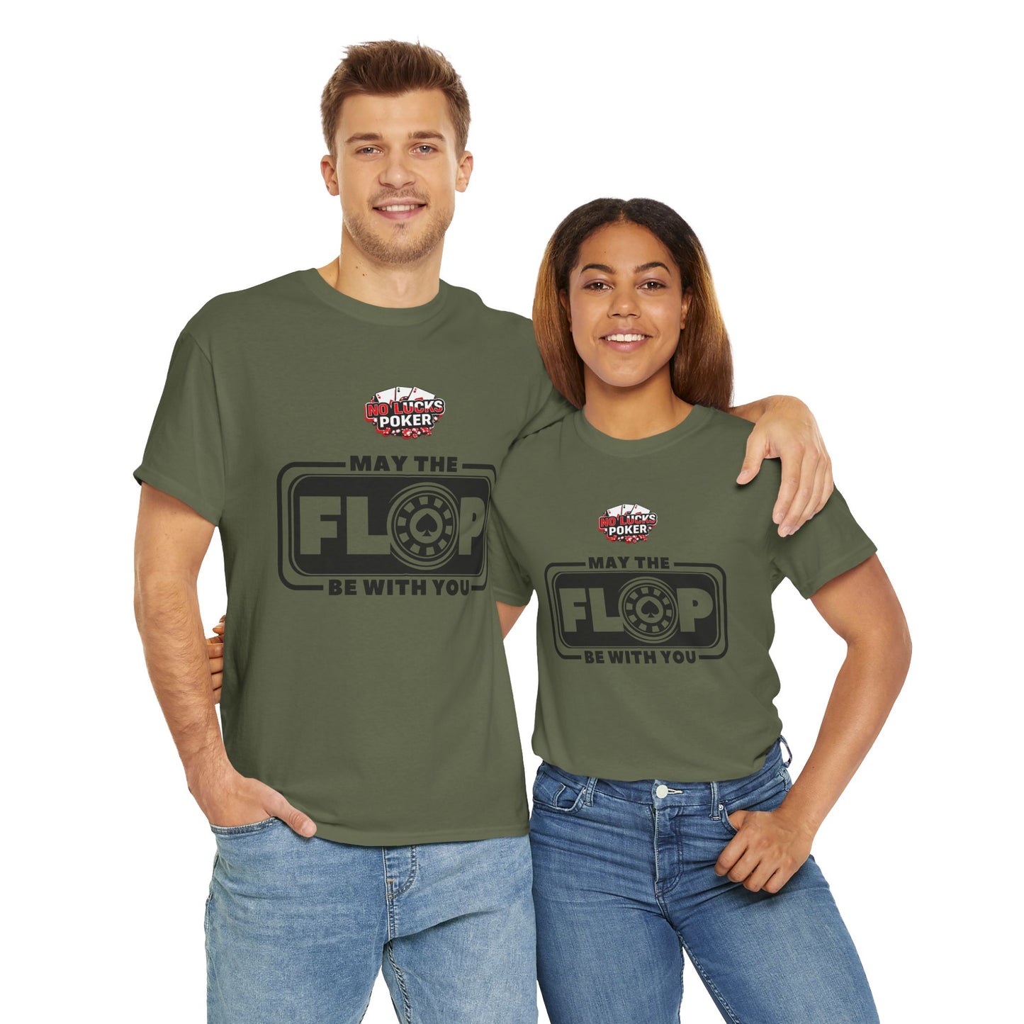 Zero Lucks – “May the Flop Be With You” Poker Logo Tee