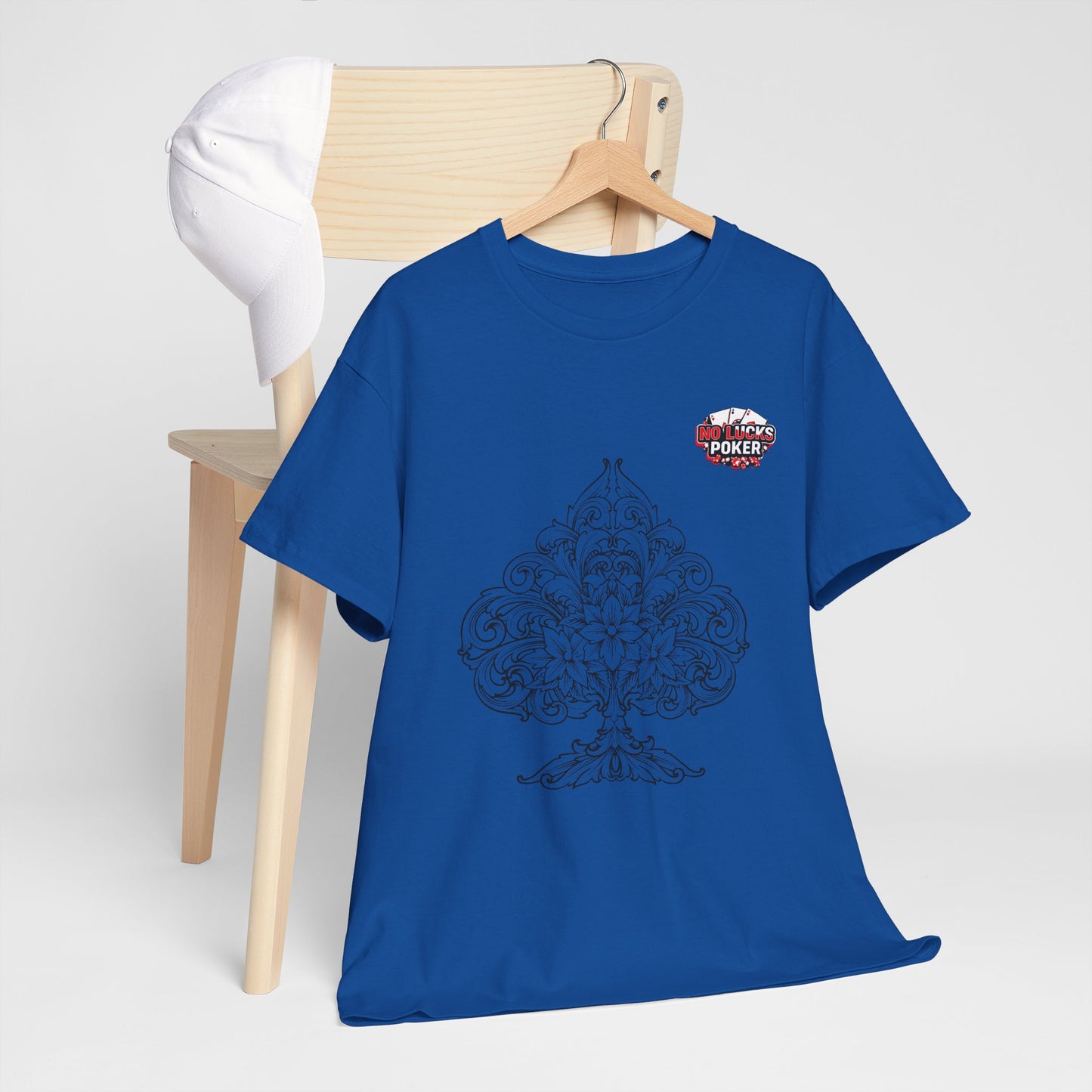 No Lucks Given – Spade Poker T-Shirt (Good Luck, All In)