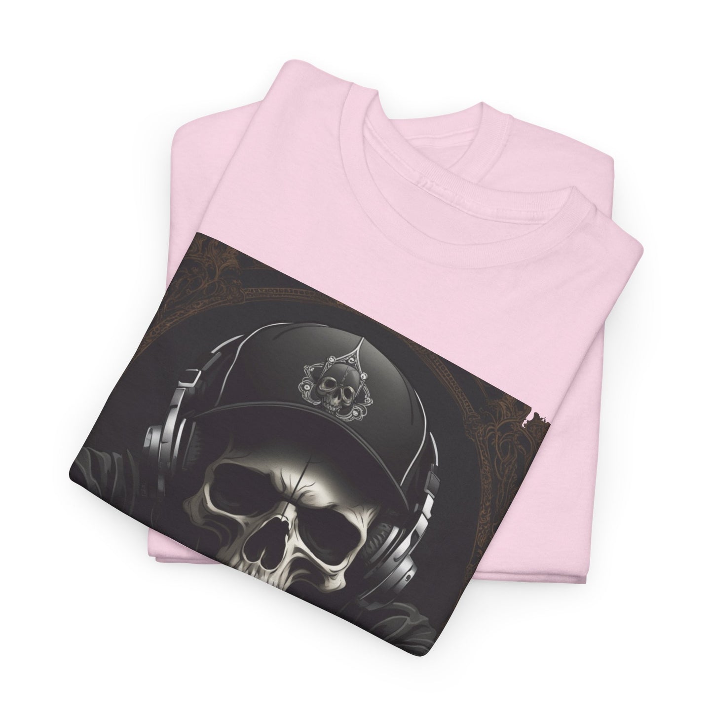 No Lucks Given – Hoodie Skull & Headphones Poker Tee
