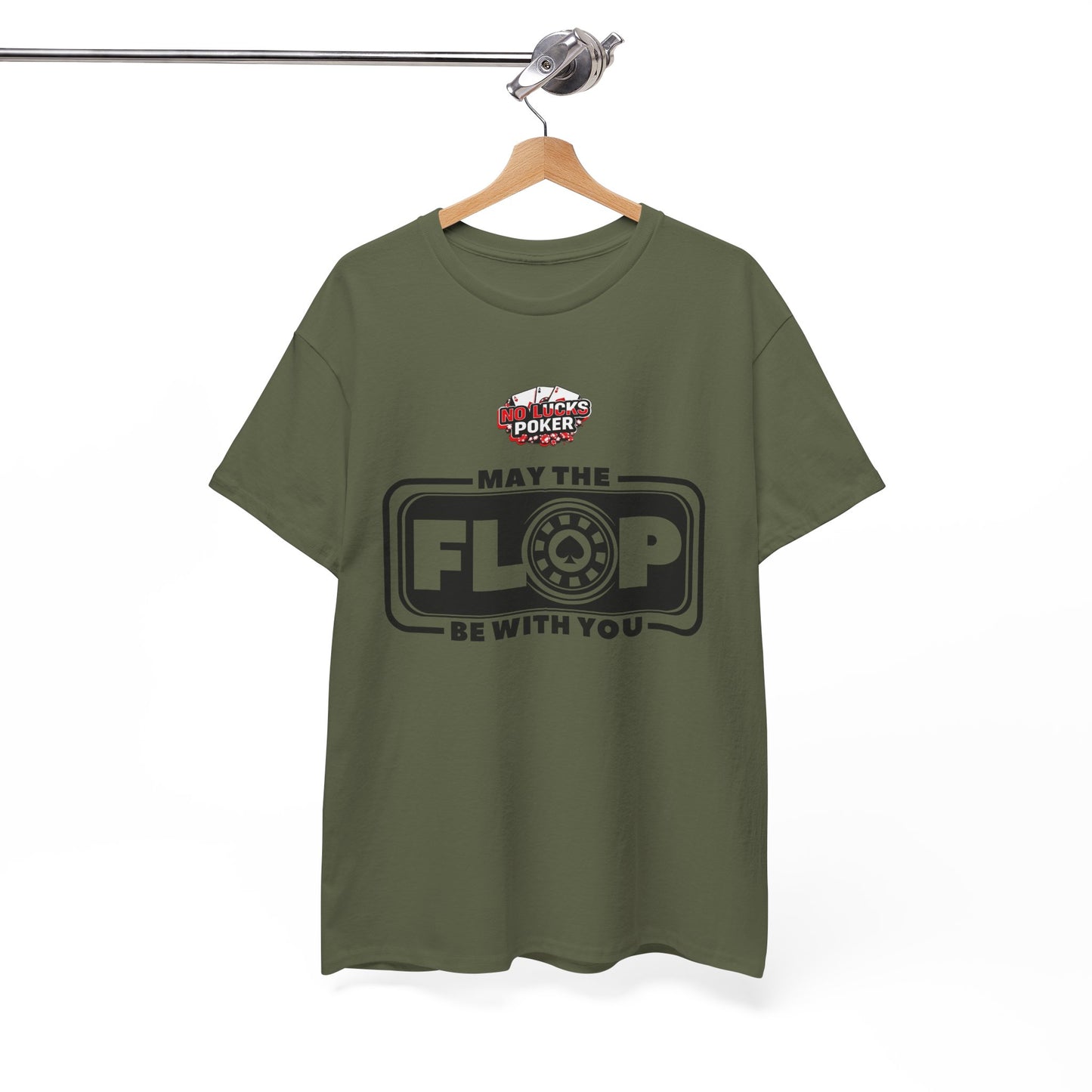 Zero Lucks – “May the Flop Be With You” Poker Logo Tee