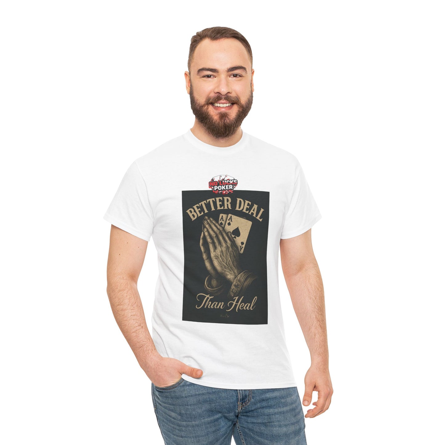 No Prayers Just Play Poker T-Shirt | Zero Lucks – Skill Over Superstition