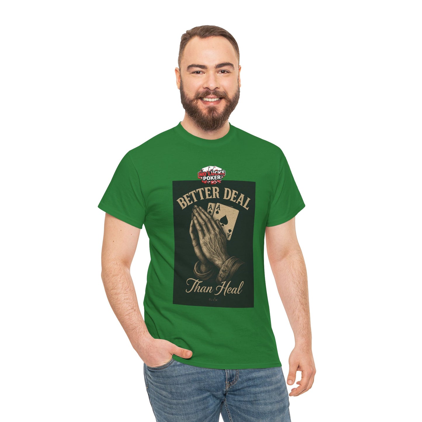 No Prayers Just Play Poker T-Shirt | Zero Lucks – Skill Over Superstition