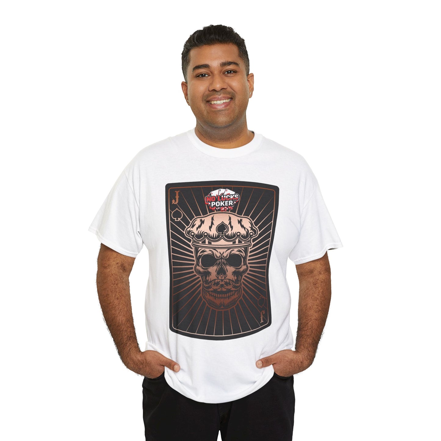 No Lucks Given – Jack Skull Crown of Spades Poker Tee (Copper Edition)