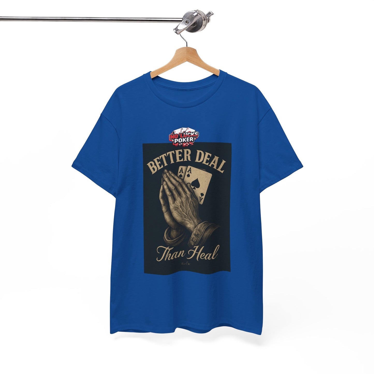 No Prayers Just Play Poker T-Shirt | Zero Lucks – Skill Over Superstition