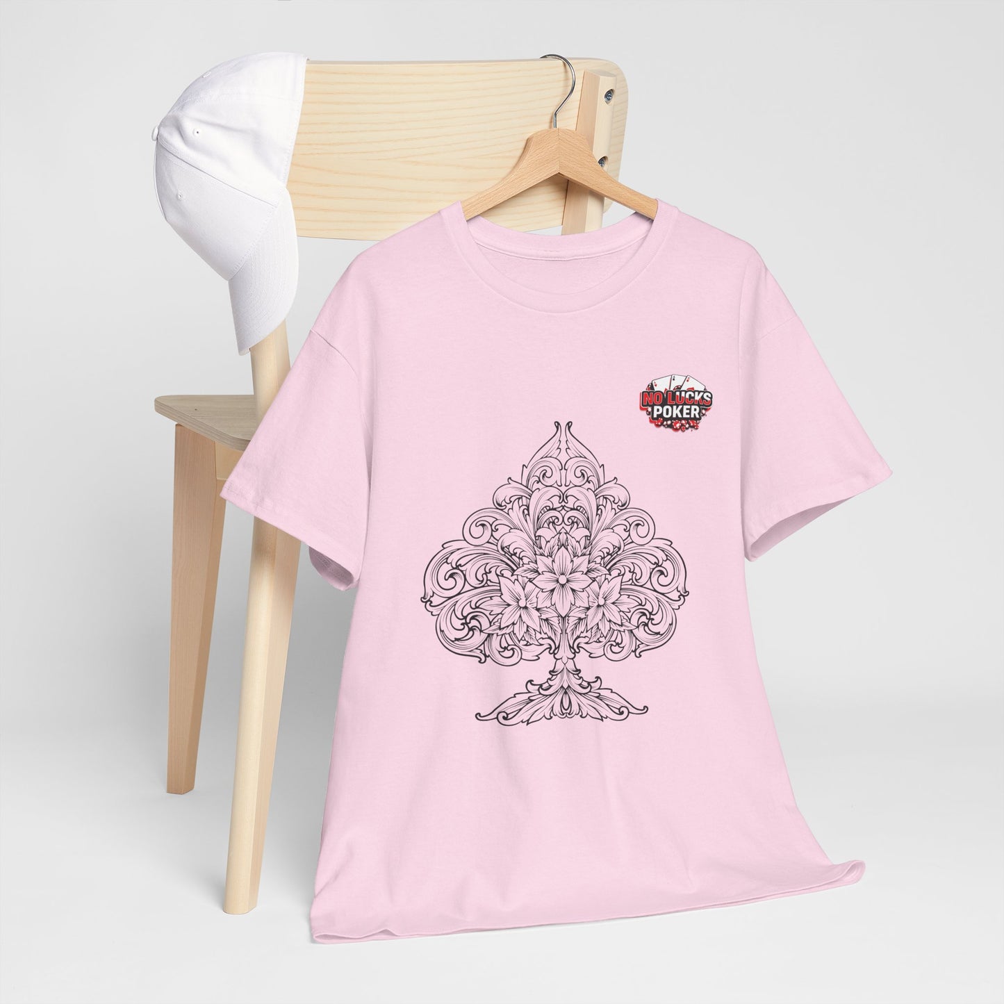 No Lucks Given – Spade Poker T-Shirt (Good Luck, All In)