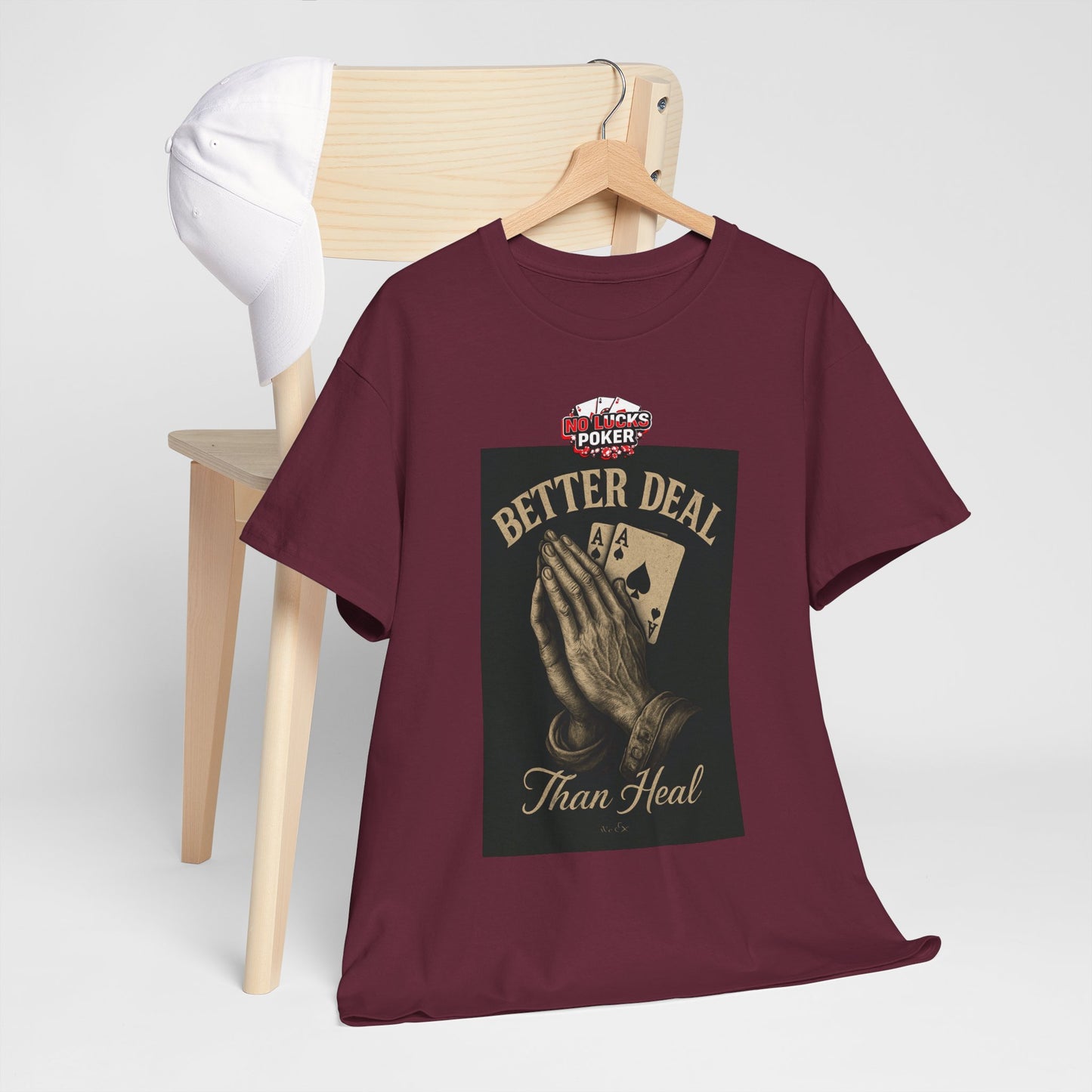 No Prayers Just Play Poker T-Shirt | Zero Lucks – Skill Over Superstition