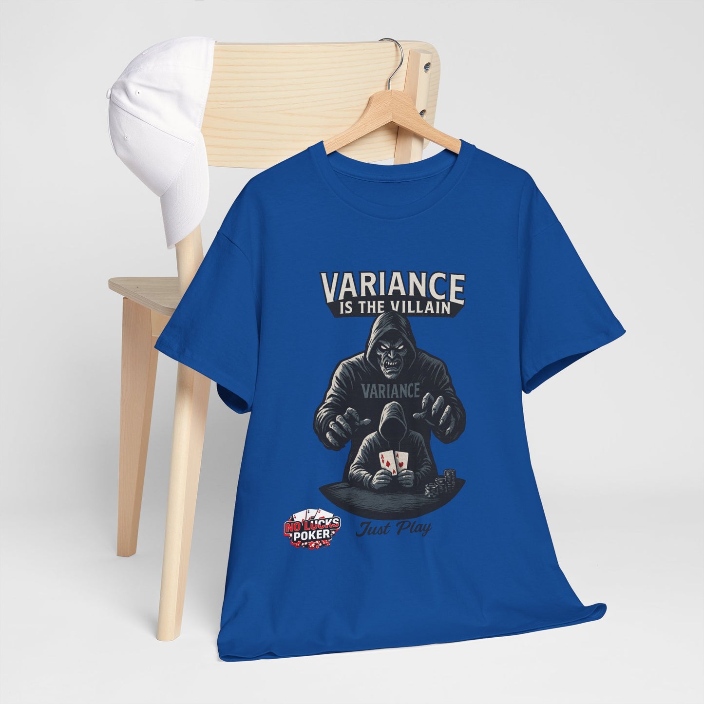 Variance is the Villain Poker T-Shirt | Zero Lucks – Fight the Swings