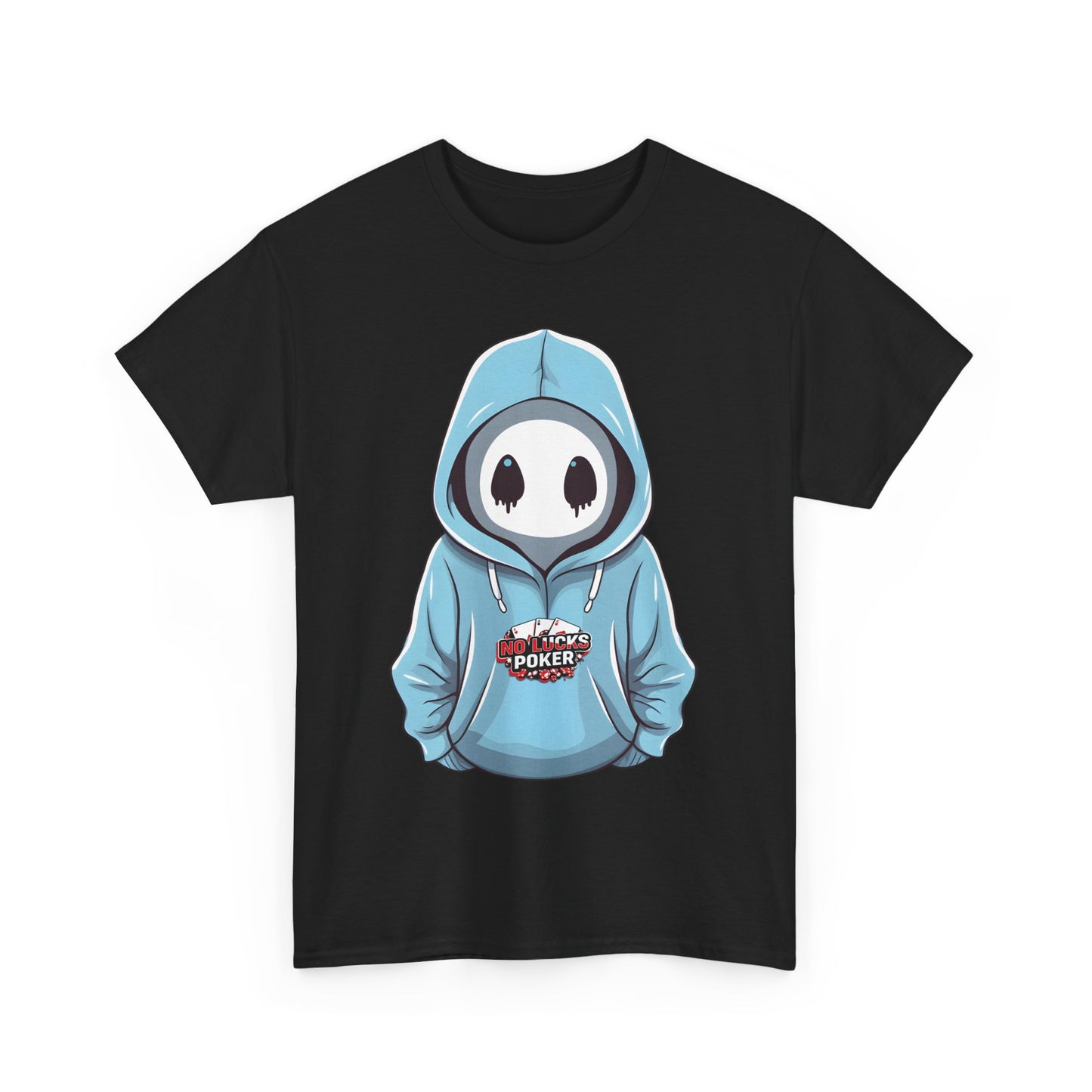 No Lucks Given – Mysterious Hoodie Player Poker Tee