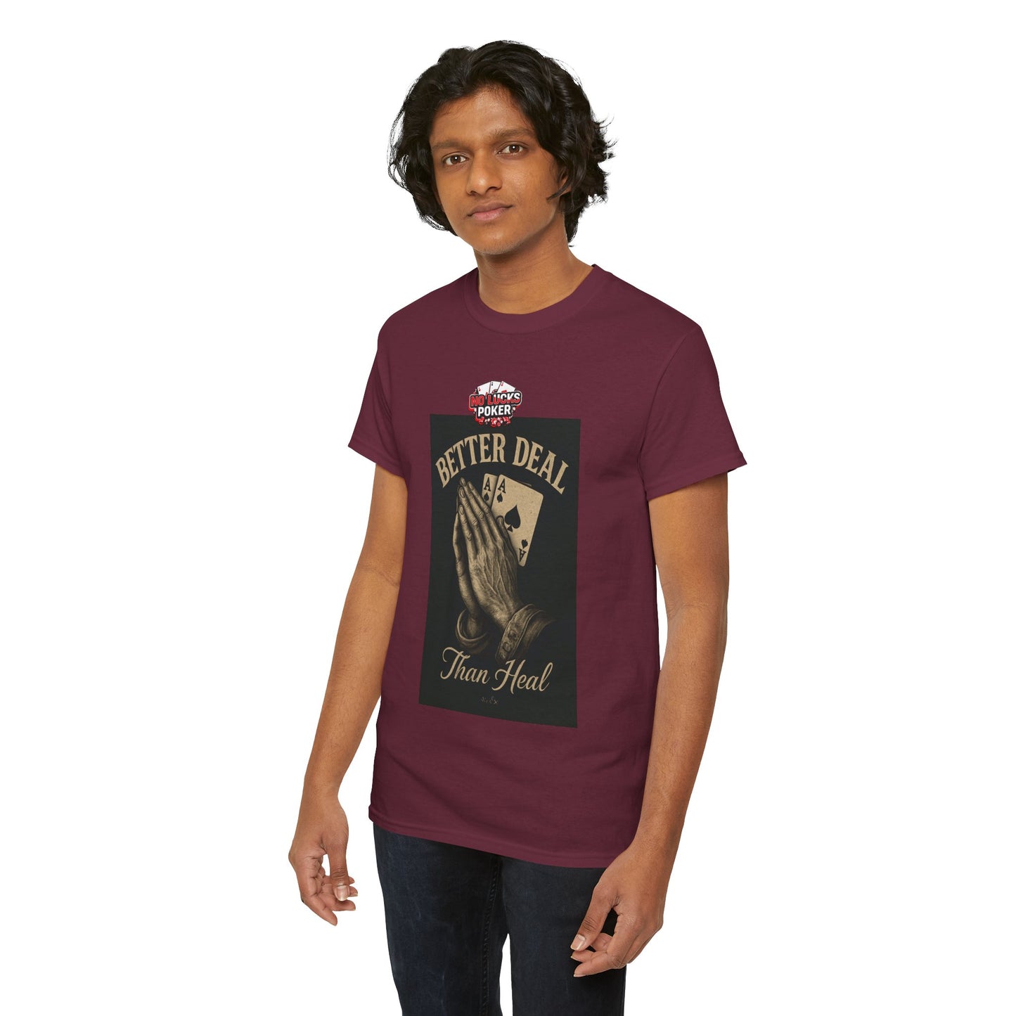 No Prayers Just Play Poker T-Shirt | Zero Lucks – Skill Over Superstition