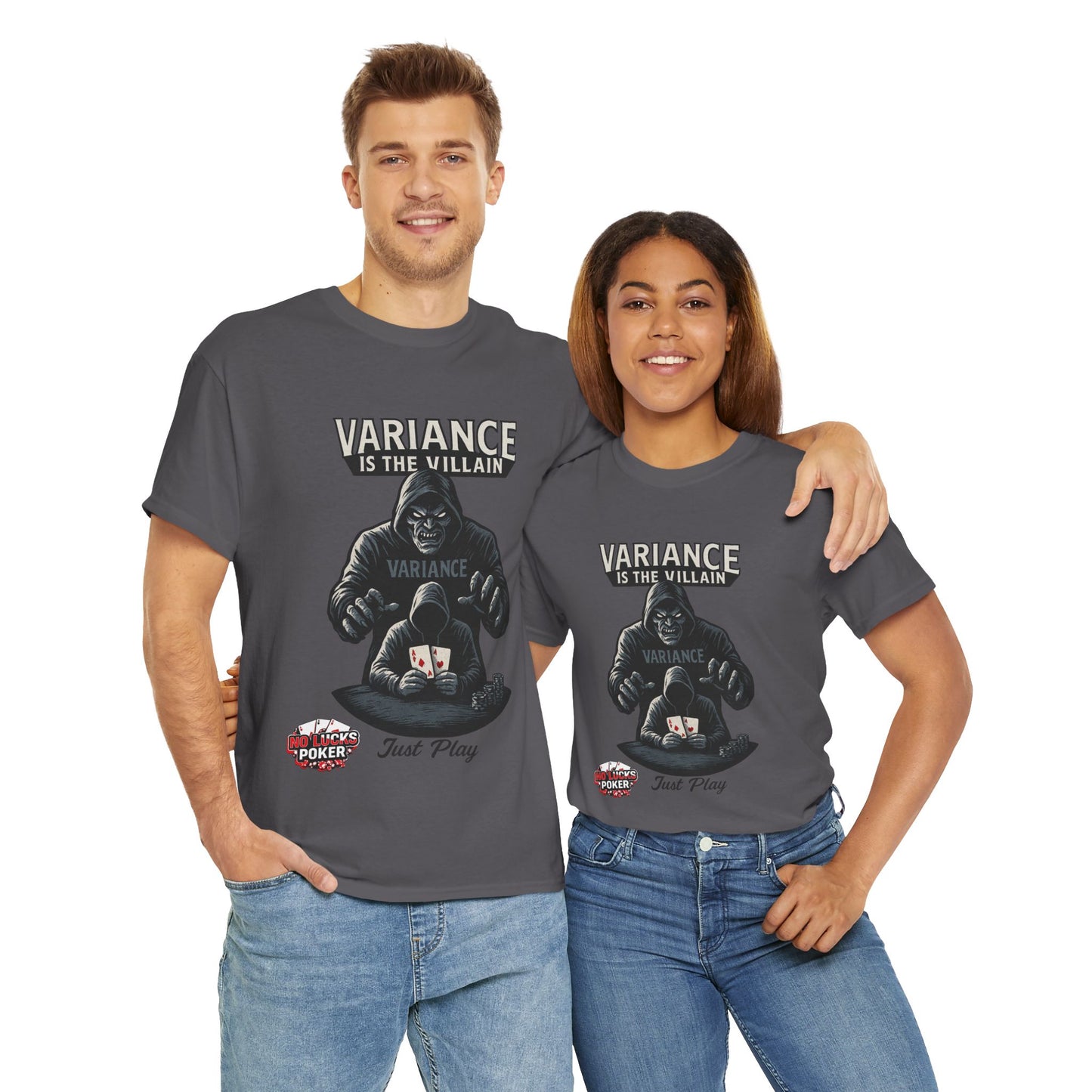 Variance is the Villain Poker T-Shirt | Zero Lucks – Fight the Swings