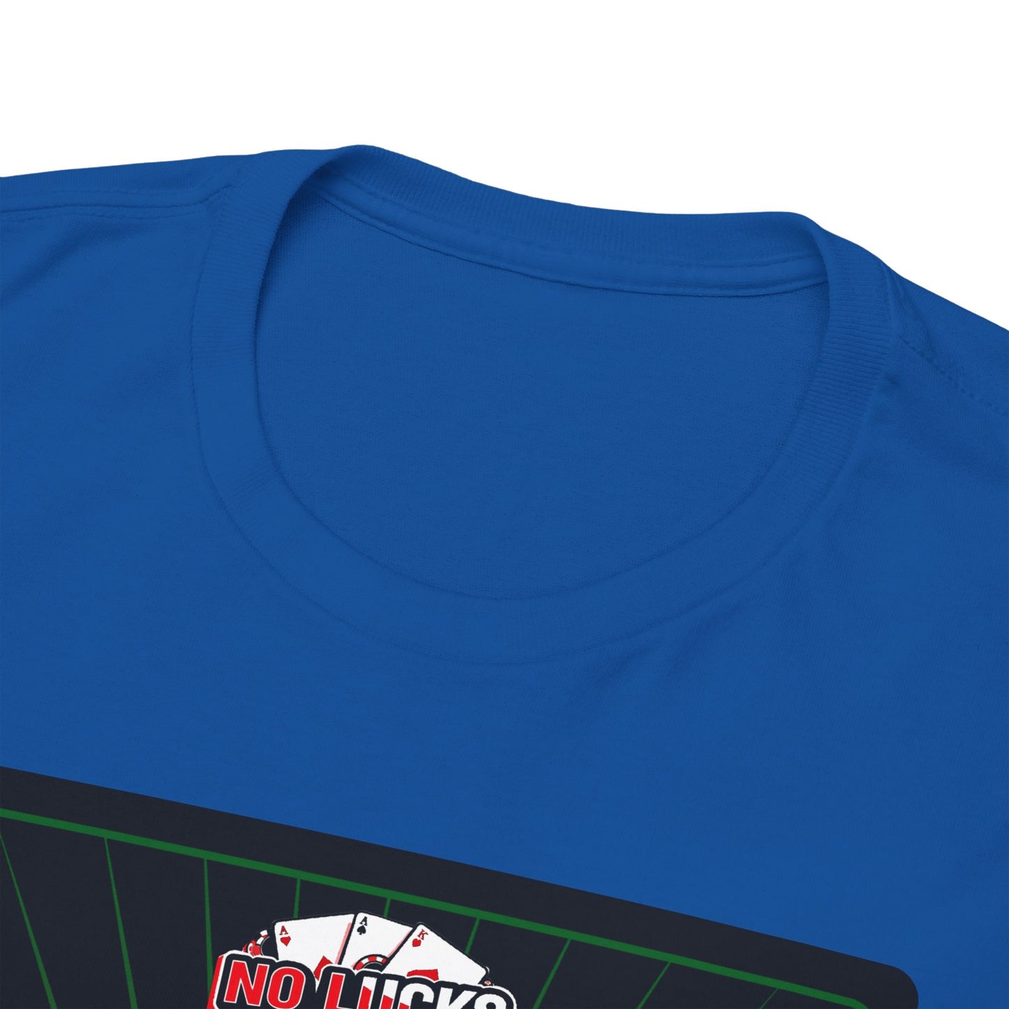 No Lucks Given – Jack Skull Crown Poker Tee (Green & Red Edition)