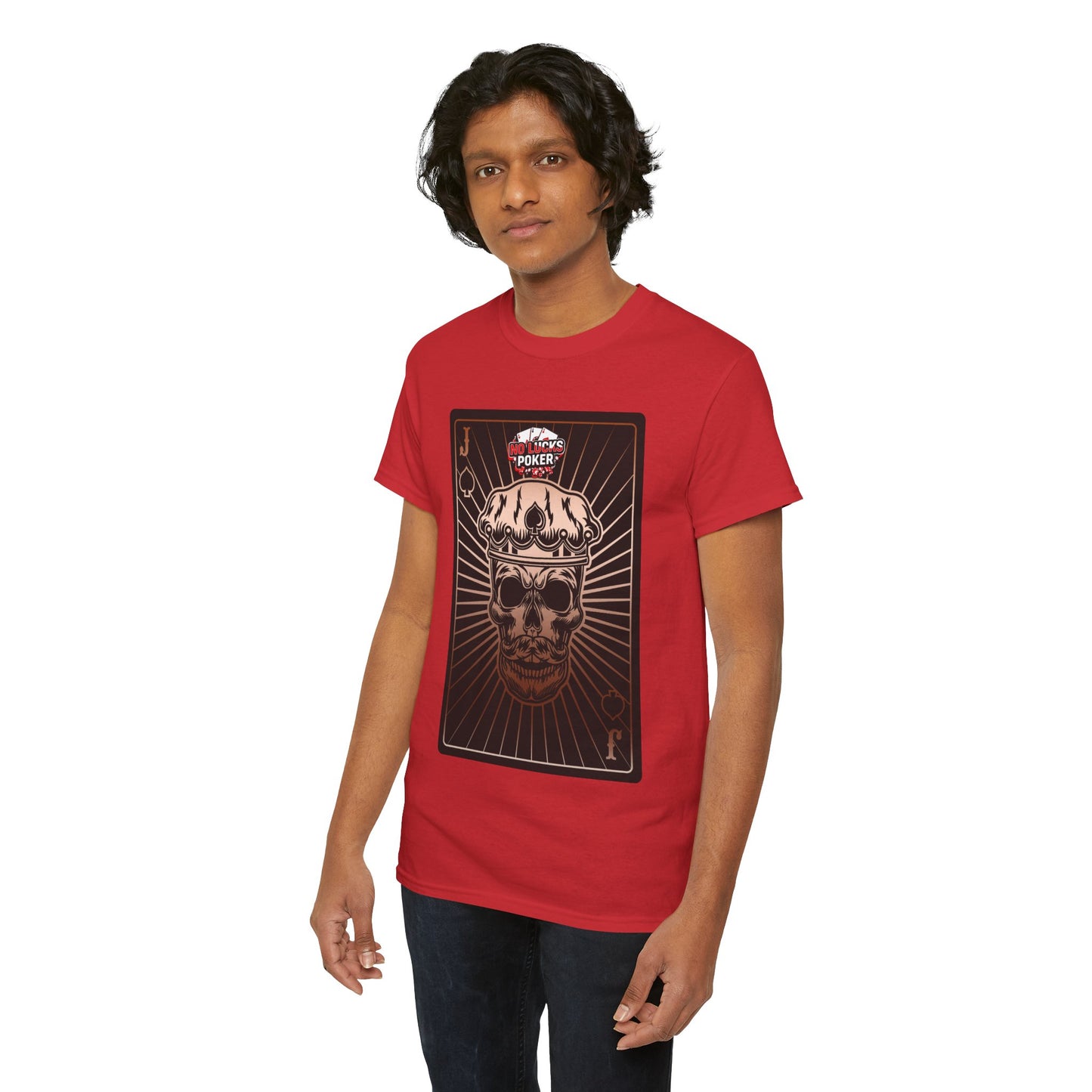 No Lucks Given – Jack Skull Crown of Spades Poker Tee (Copper Edition)