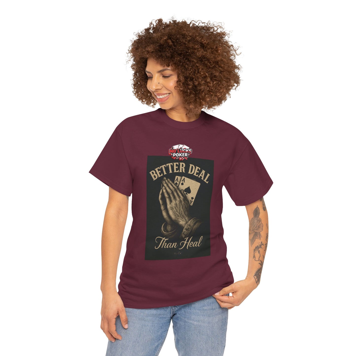 No Prayers Just Play Poker T-Shirt | Zero Lucks – Skill Over Superstition