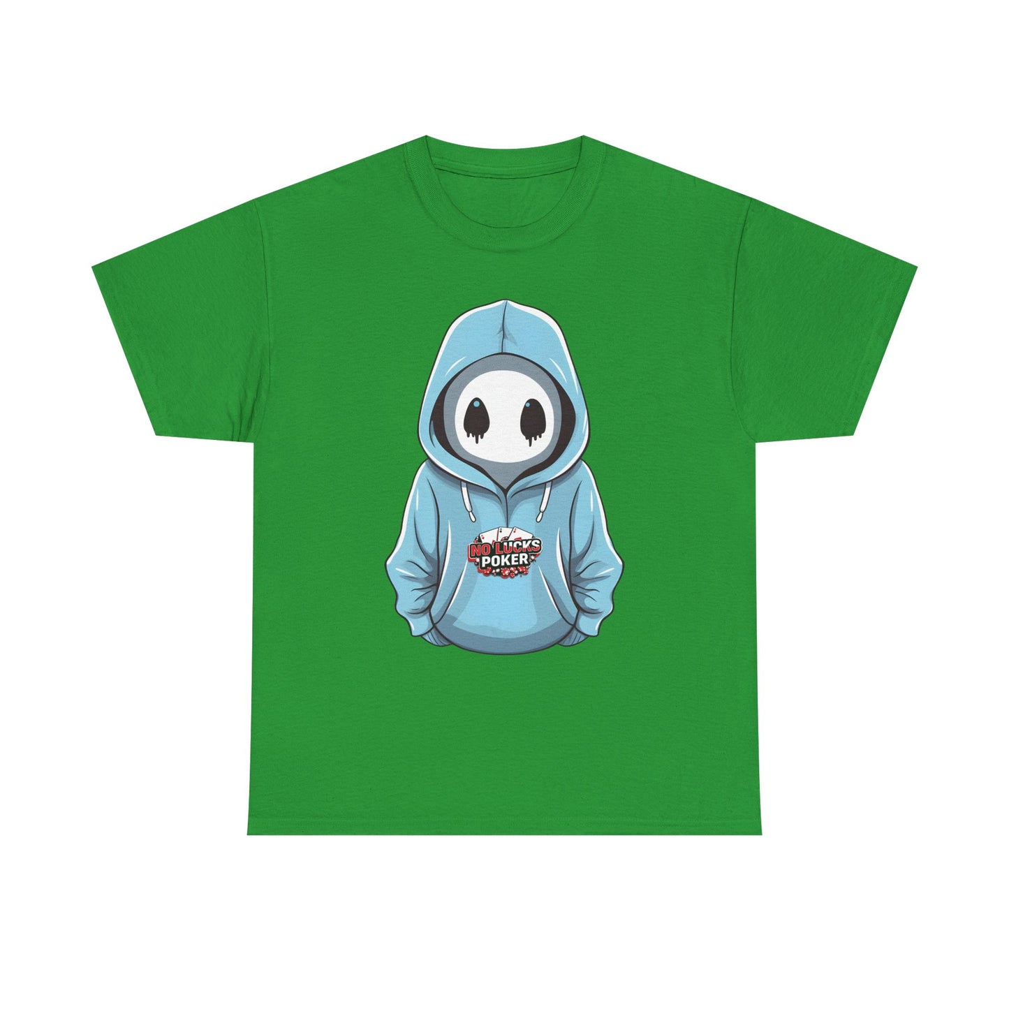 No Lucks Given – Mysterious Hoodie Player Poker Tee