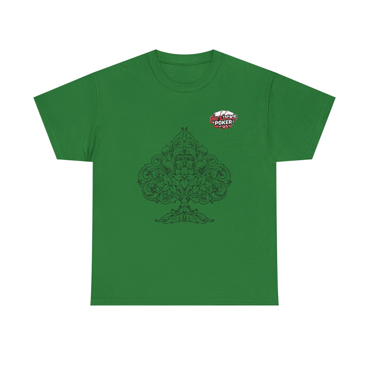 No Lucks Given – Spade Poker T-Shirt (Good Luck, All In)