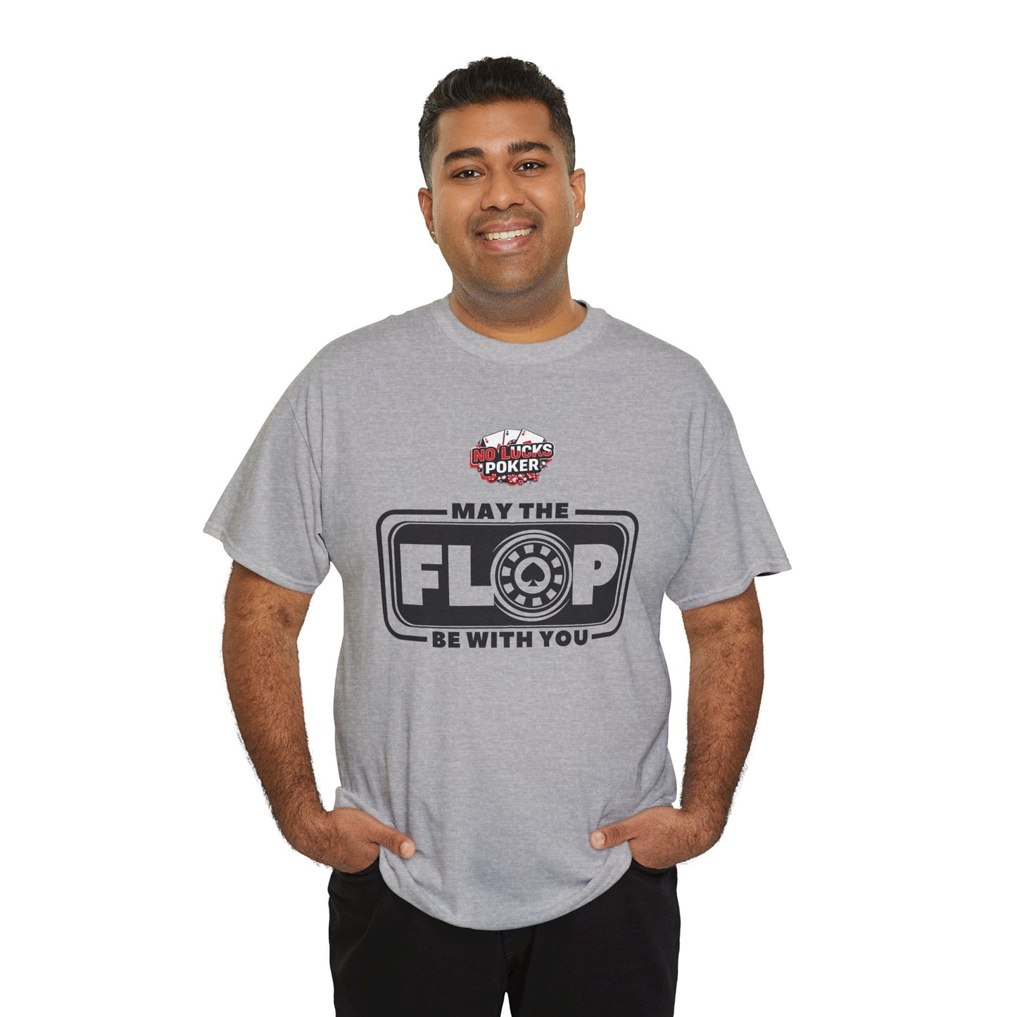 Zero Lucks – “May the Flop Be With You” Poker Logo Tee