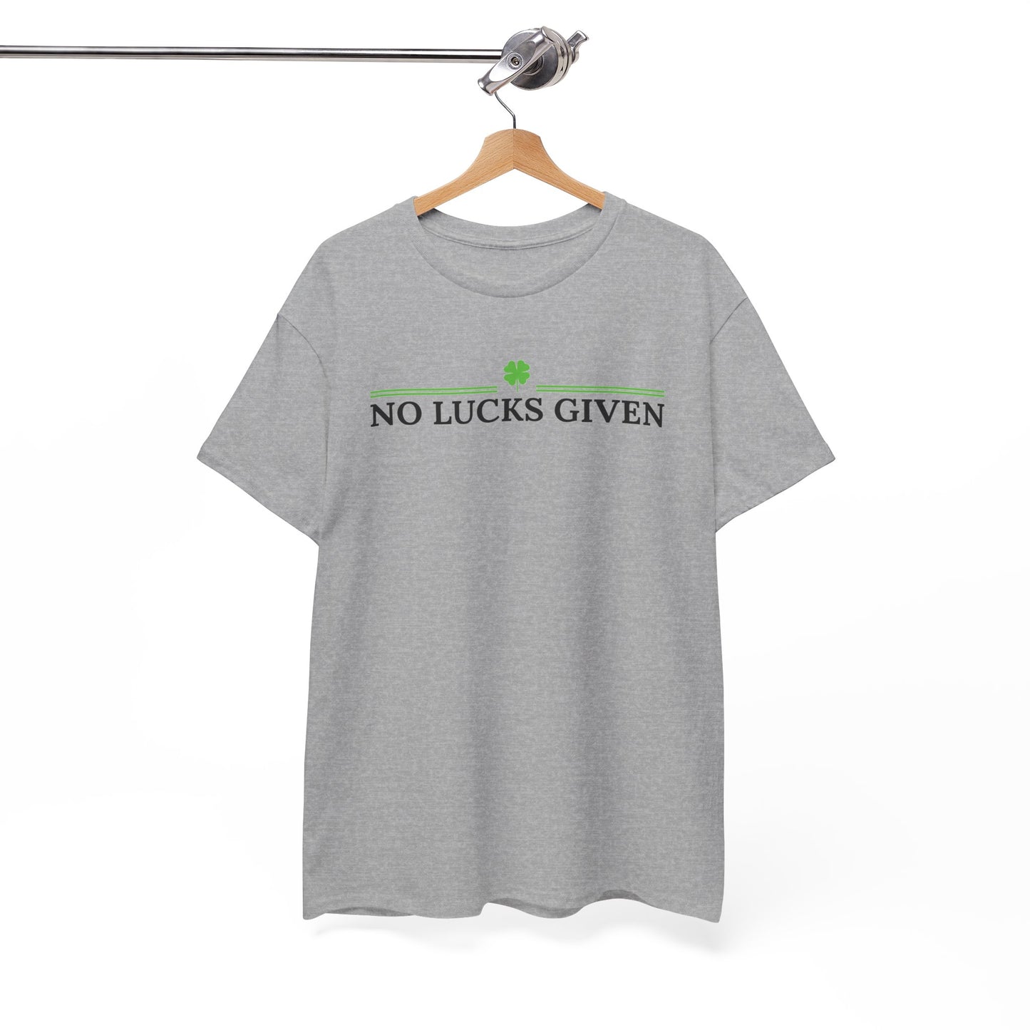 No Lucks Given – Classic Logo Poker Tee (Good Luck, All In)