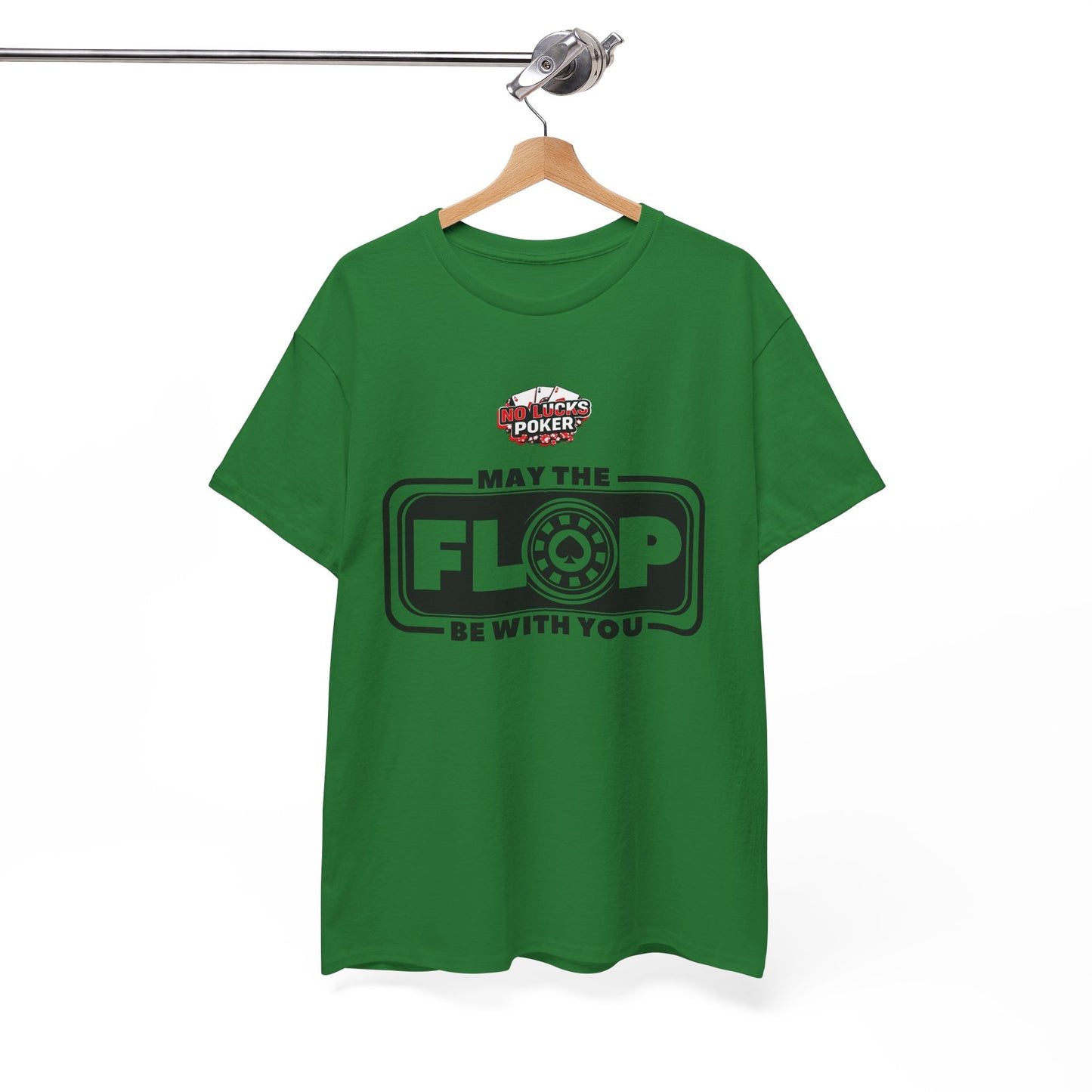 Zero Lucks – “May the Flop Be With You” Poker Logo Tee