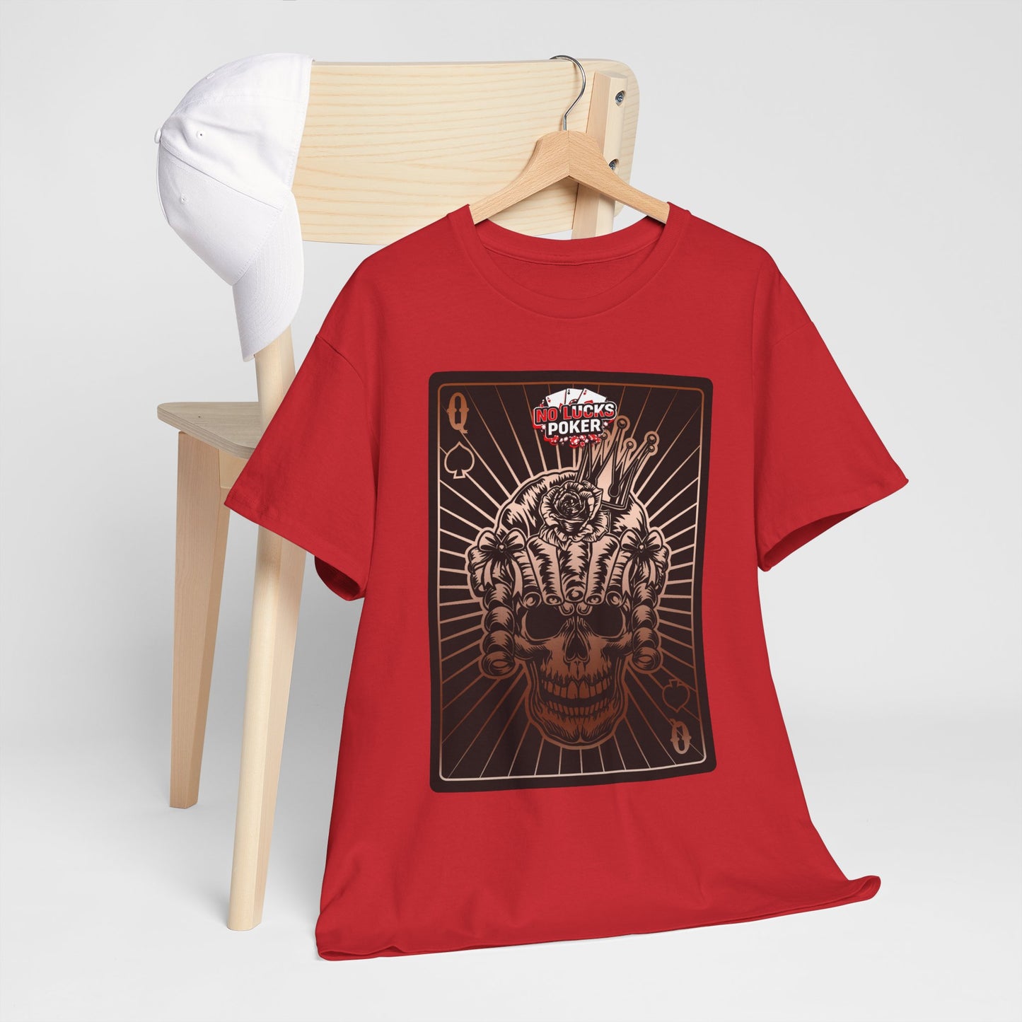 No Lucks Given – Angry Queen of Spades Poker Tee (Copper Edition)