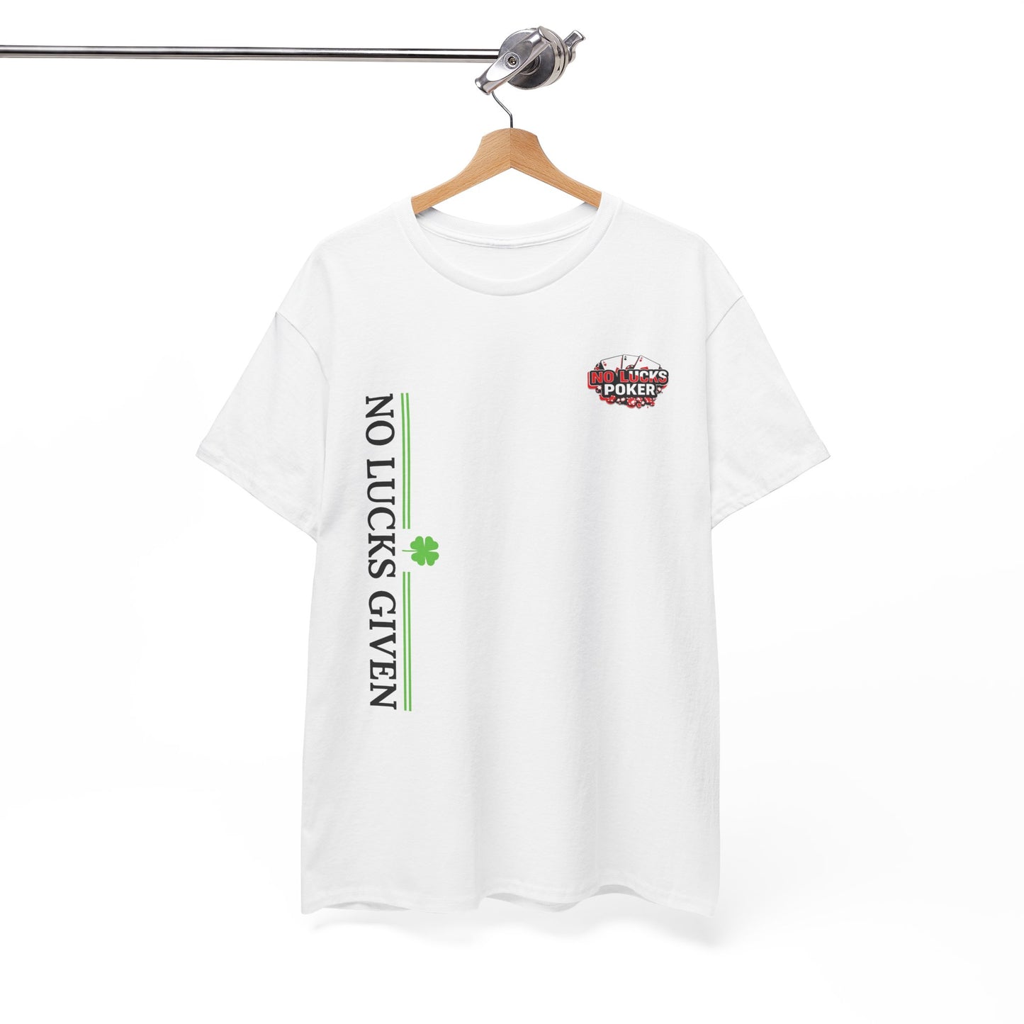 No Lucks Given – Signature Logo Poker Tee (All In Edition)