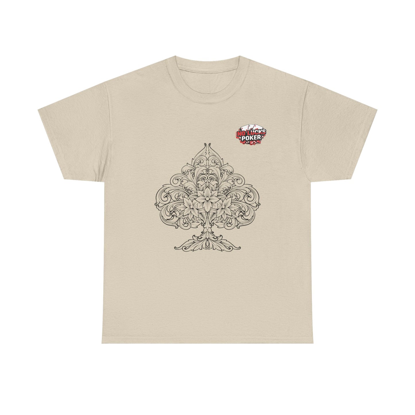 No Lucks Given – Spade Poker T-Shirt (Good Luck, All In)