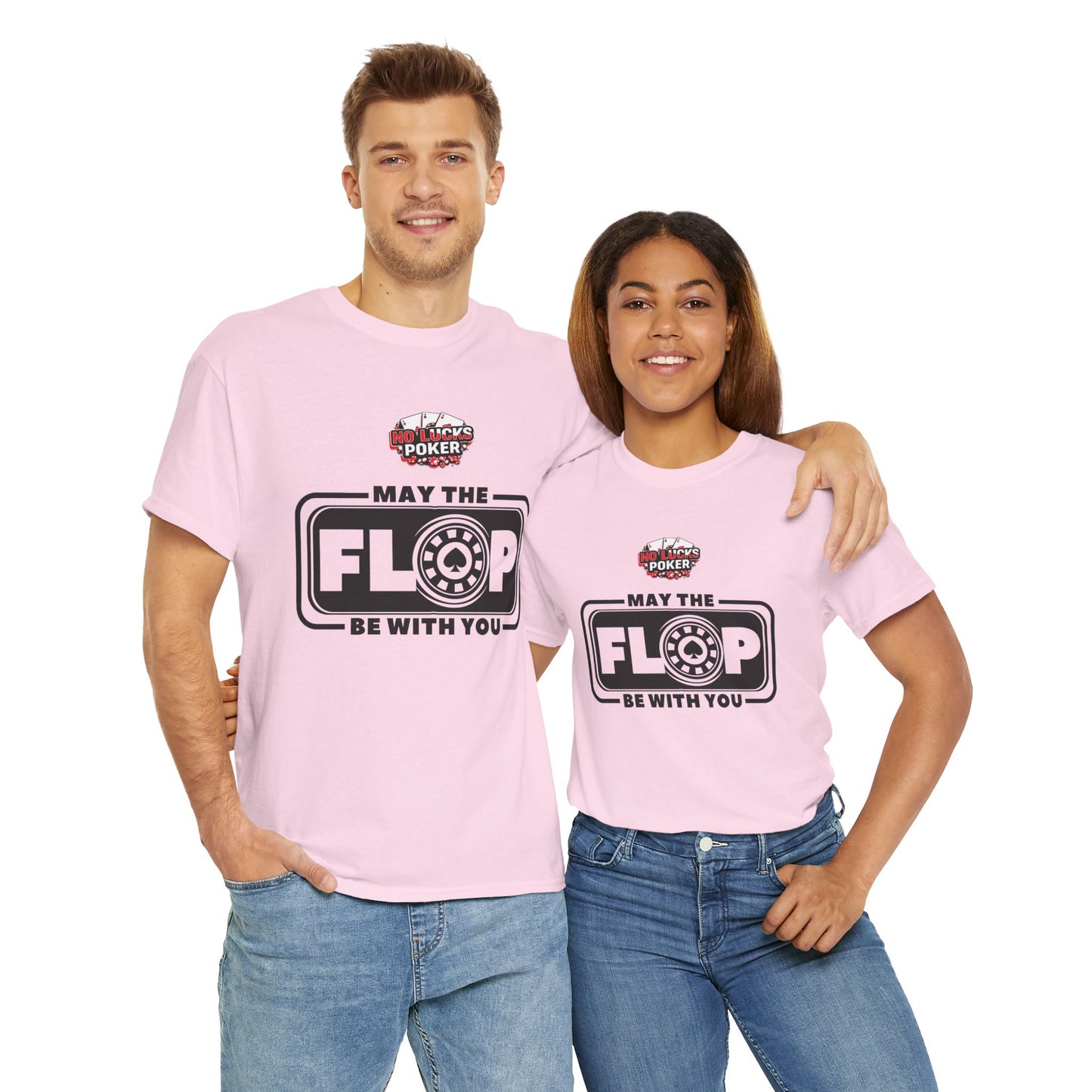Zero Lucks – “May the Flop Be With You” Poker Logo Tee