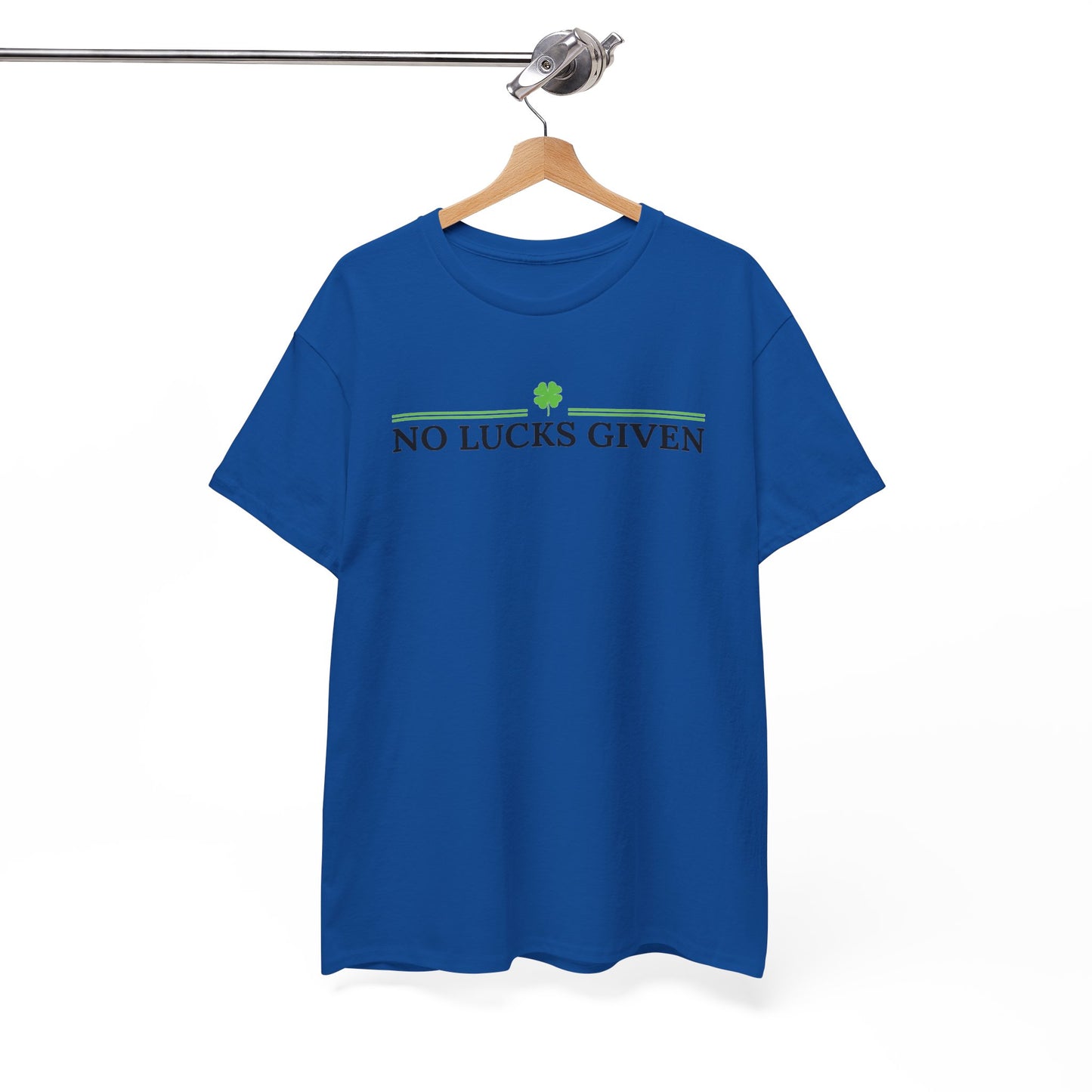 No Lucks Given – Classic Logo Poker Tee (Good Luck, All In)