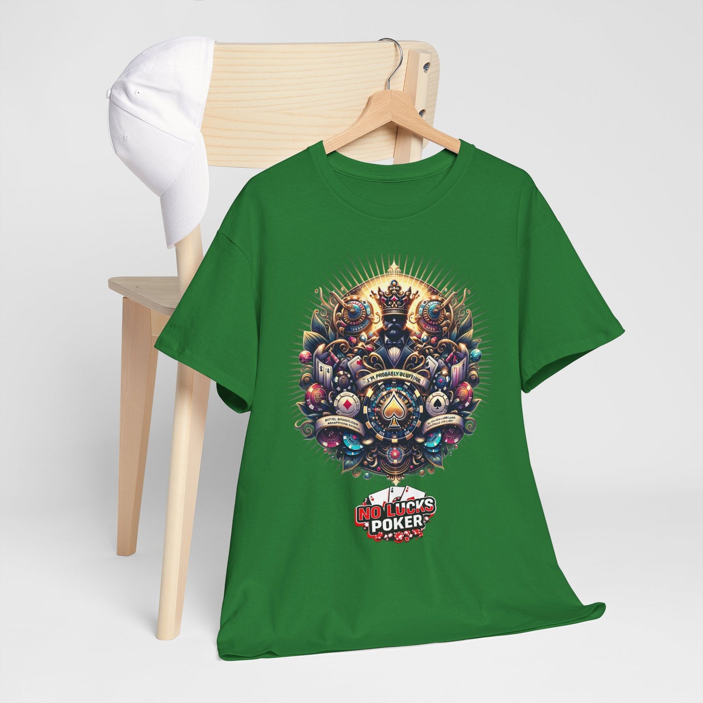I'm Probably Bluffing unisex heavy cotton tee Poker Apparel