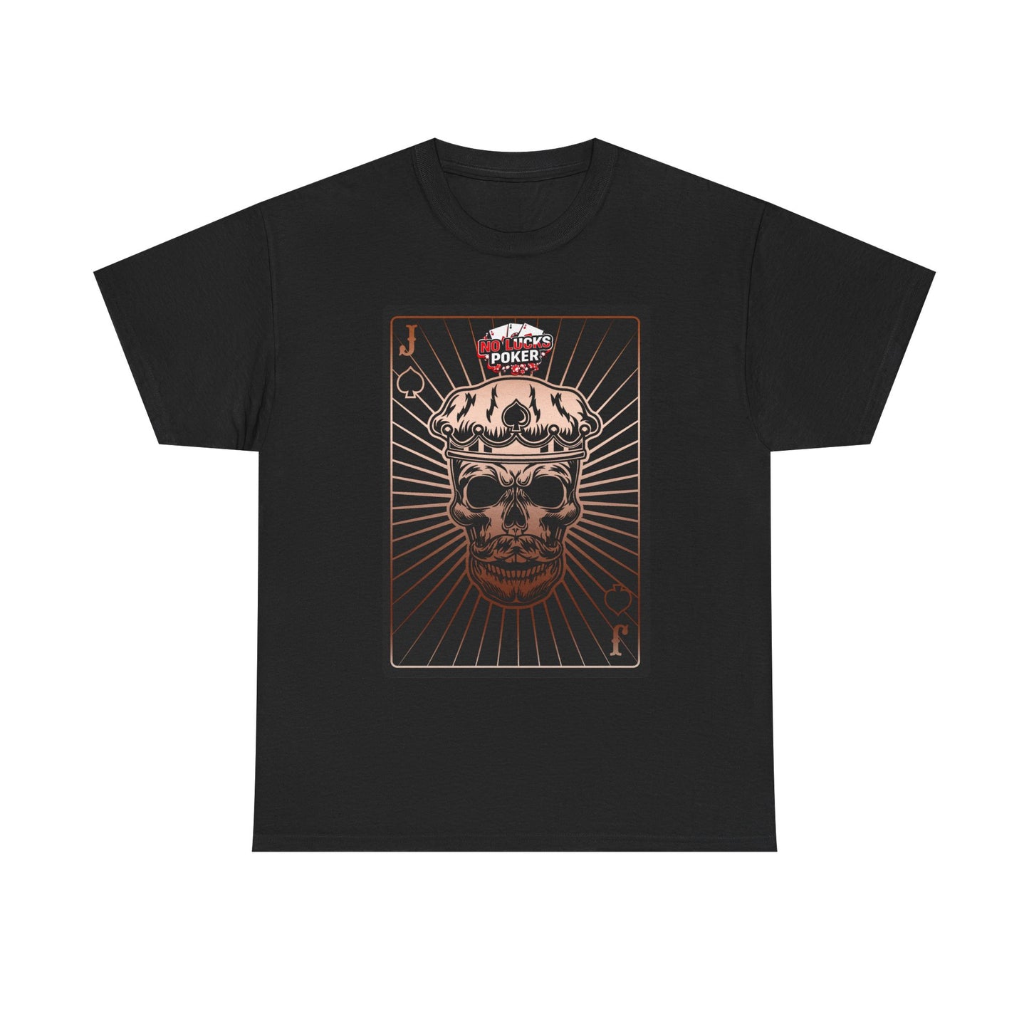 No Lucks Given – Jack Skull Crown of Spades Poker Tee (Copper Edition)