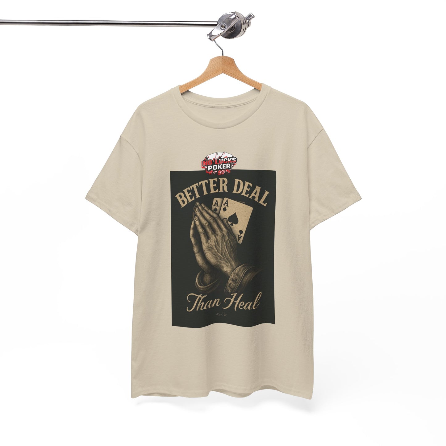 No Prayers Just Play Poker T-Shirt | Zero Lucks – Skill Over Superstition