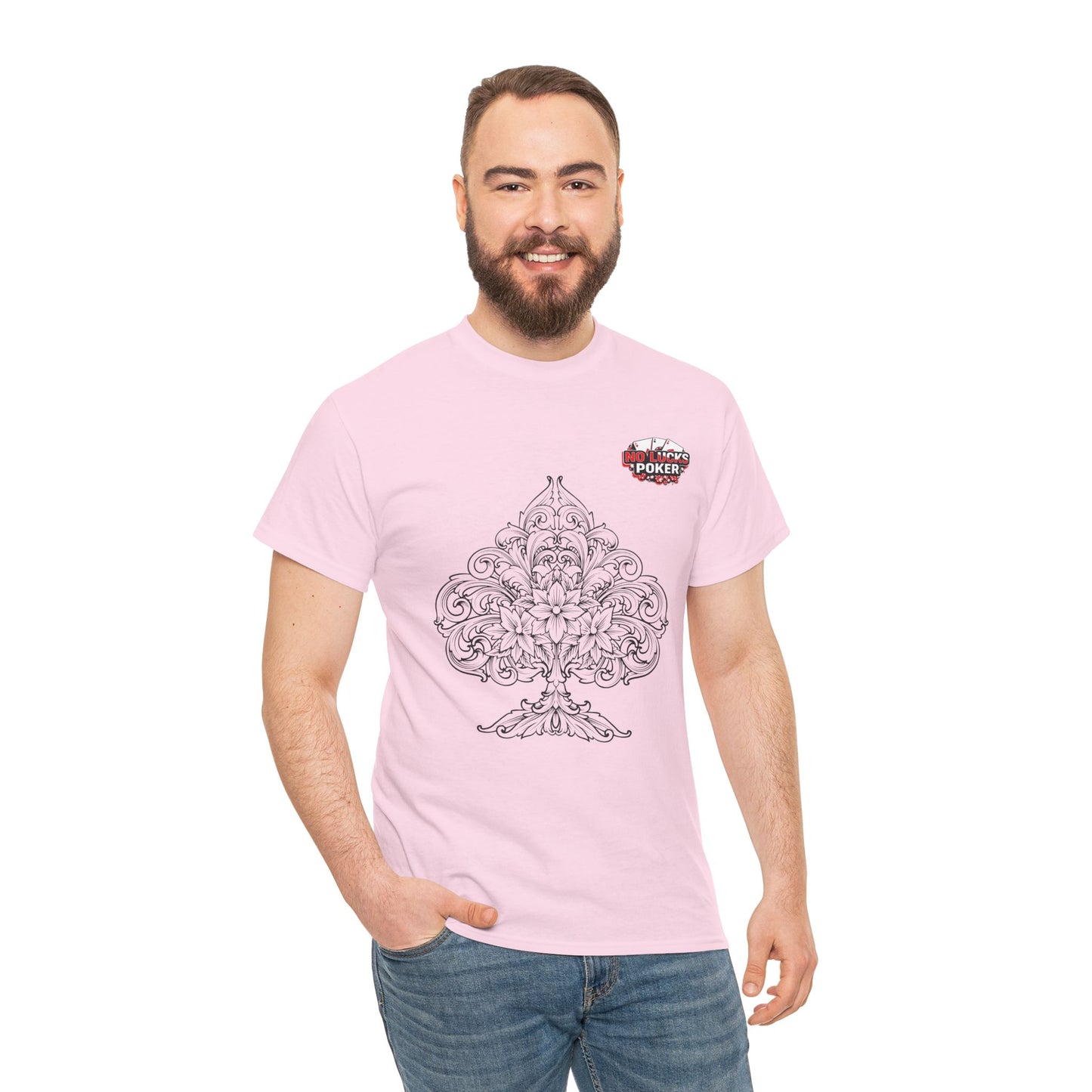 No Lucks Given – Spade Poker T-Shirt (Good Luck, All In)