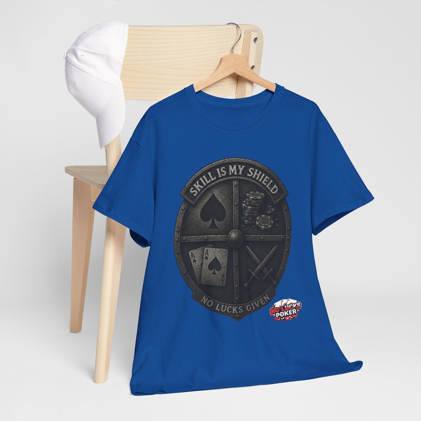Stack or Shatter Poker T-Shirt | No Lucks Given – Skill Over Luck