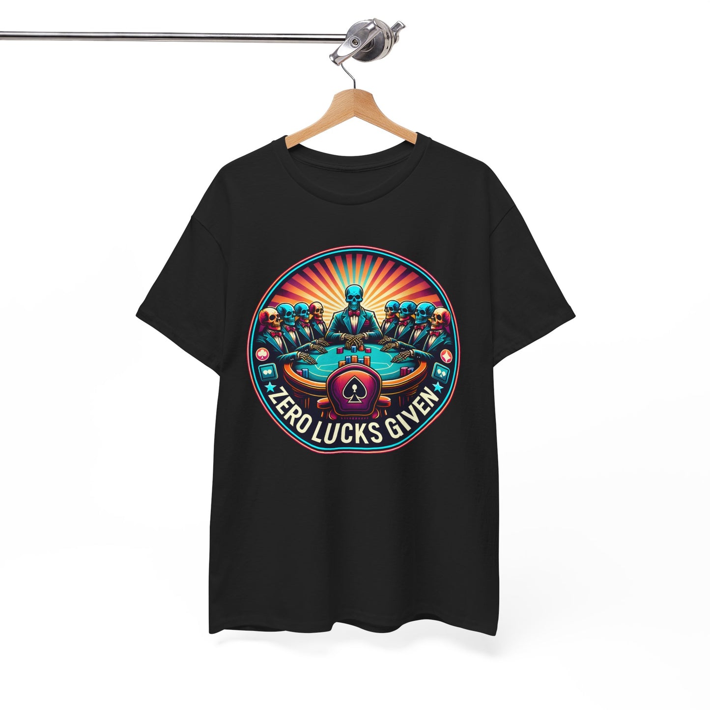 Zero Lucks Given unisex heavy cotton tee Poker Apparel
