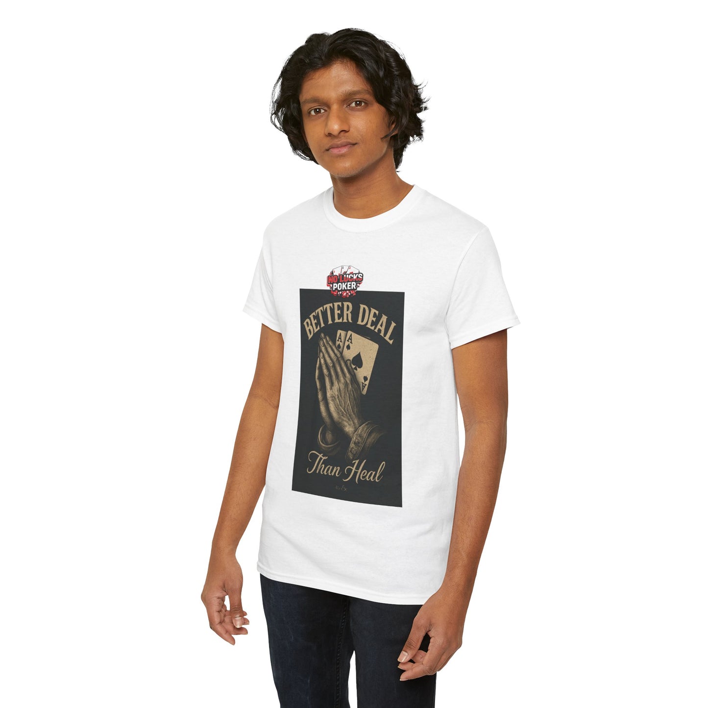 No Prayers Just Play Poker T-Shirt | Zero Lucks – Skill Over Superstition