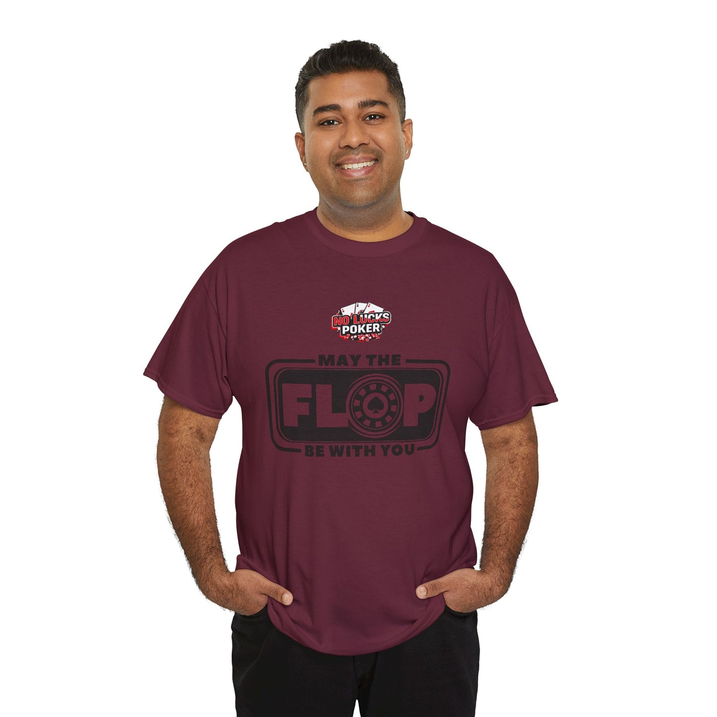 Zero Lucks – “May the Flop Be With You” Poker Logo Tee