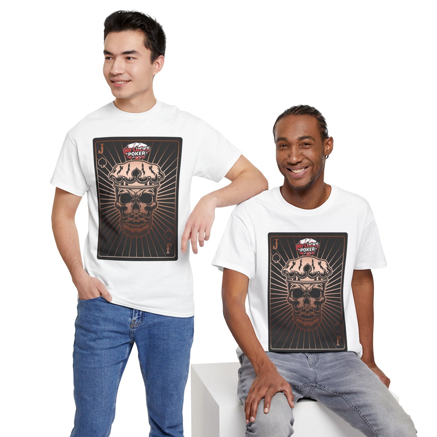 No Lucks Given – Jack Skull Crown of Spades Poker Tee (Copper Edition)