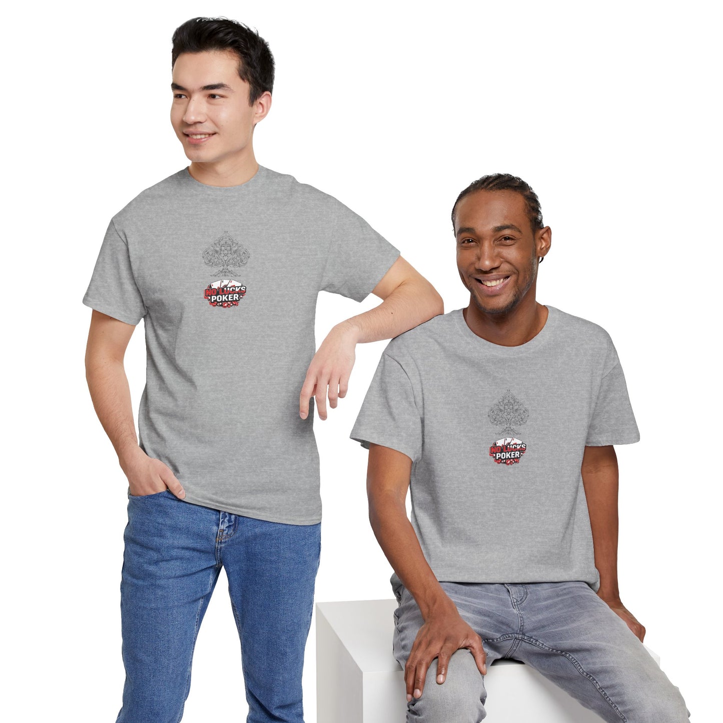 No Lucks Given Logo Poker T-Shirt | Built for Players, Not Luck