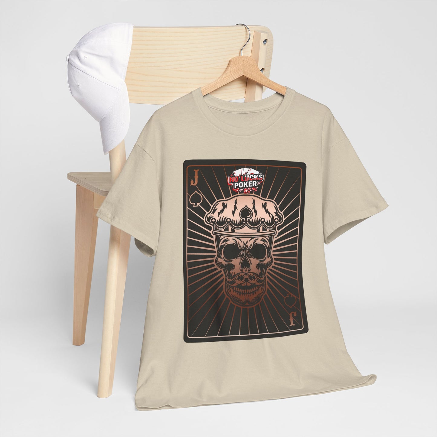 No Lucks Given – Jack Skull Crown of Spades Poker Tee (Copper Edition)