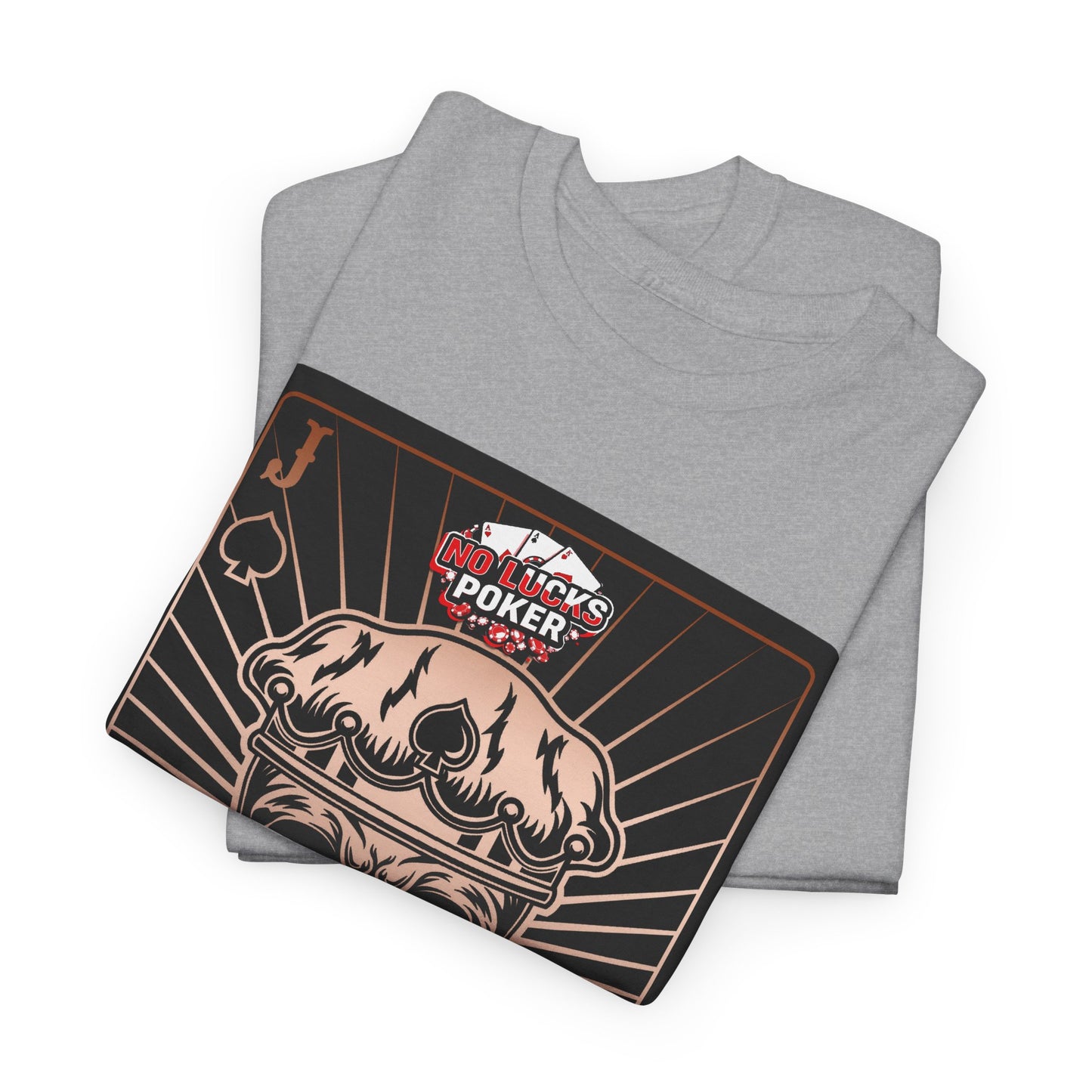 No Lucks Given – Jack Skull Crown of Spades Poker Tee (Copper Edition)