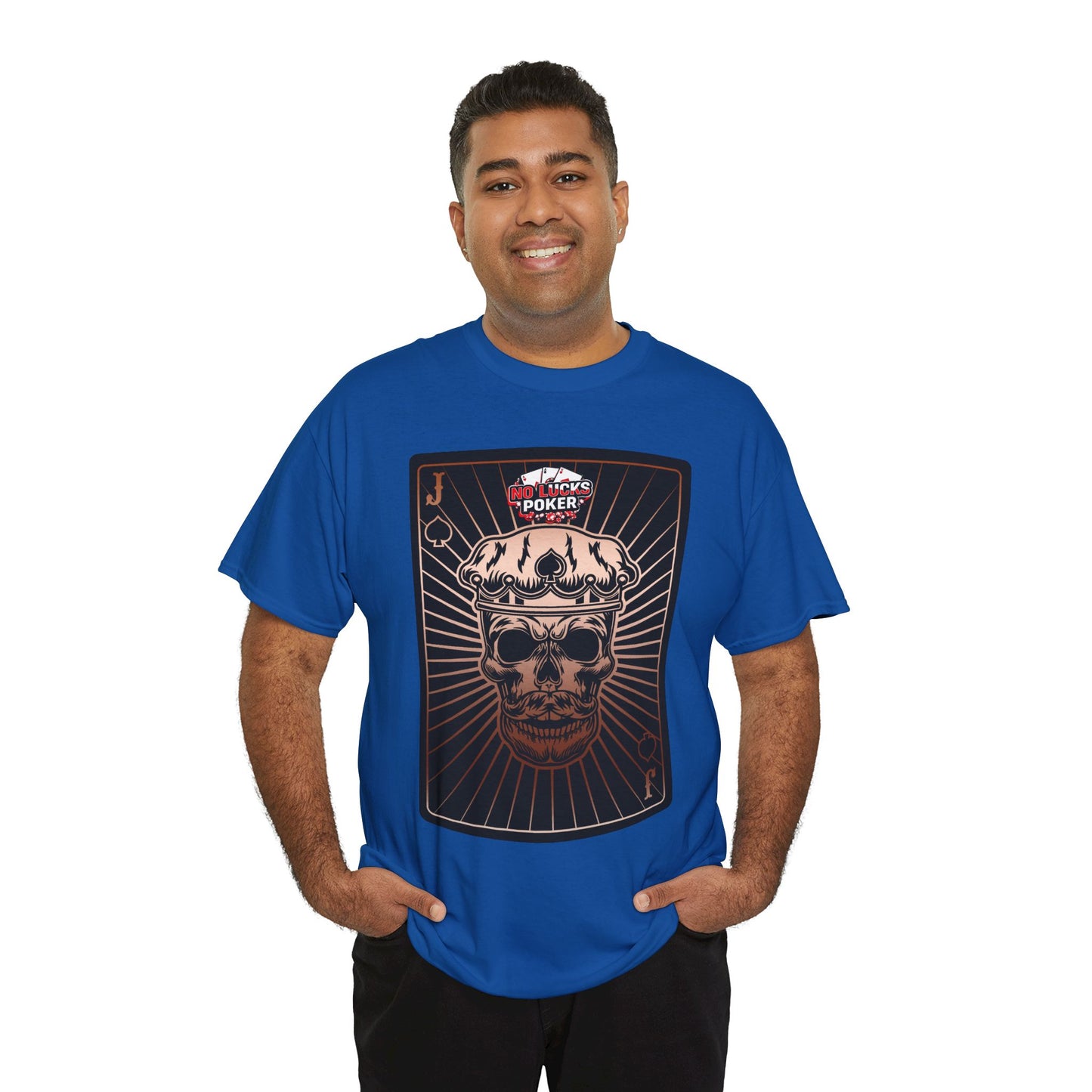 No Lucks Given – Jack Skull Crown of Spades Poker Tee (Copper Edition)