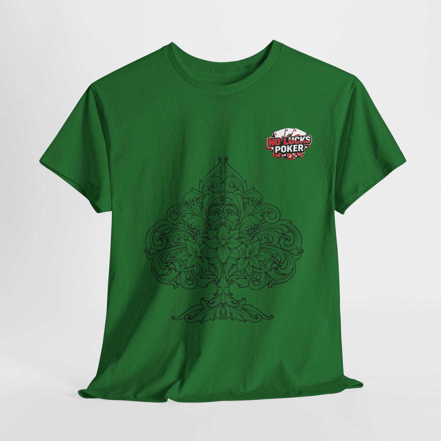 No Lucks Given – Spade Poker T-Shirt (Good Luck, All In)