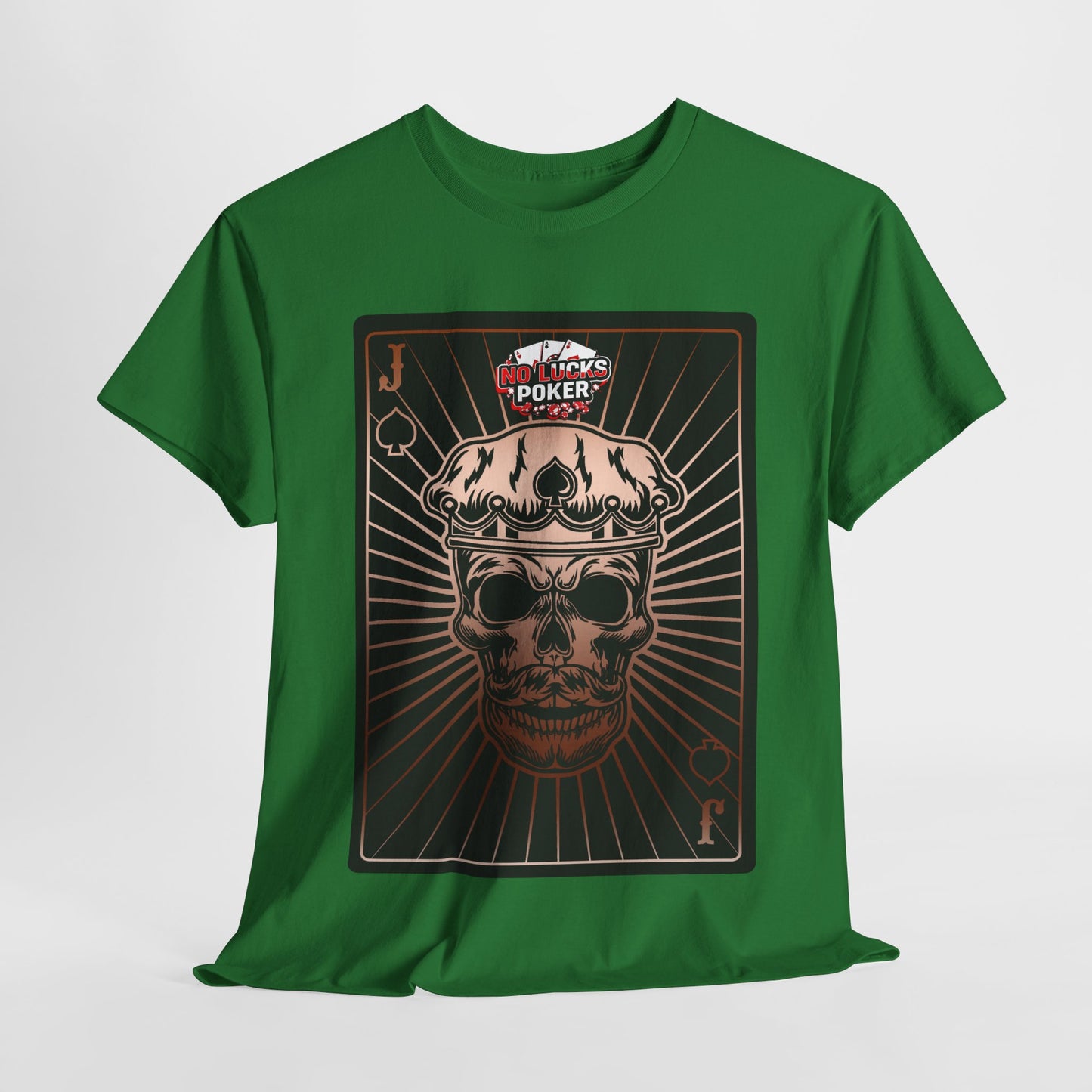 No Lucks Given – Jack Skull Crown of Spades Poker Tee (Copper Edition)