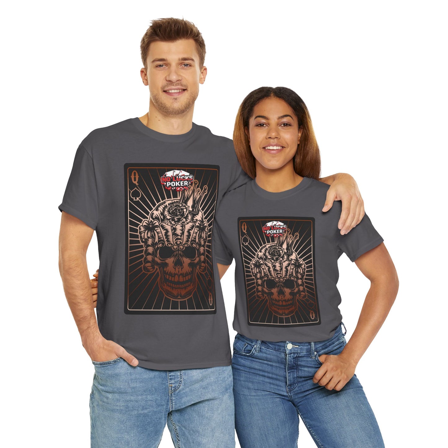 No Lucks Given – Angry Queen of Spades Poker Tee (Copper Edition)