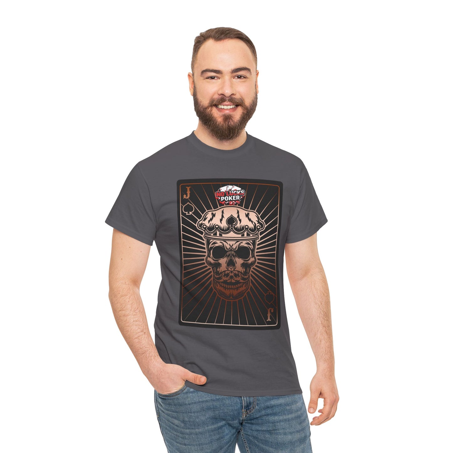 No Lucks Given – Jack Skull Crown of Spades Poker Tee (Copper Edition)