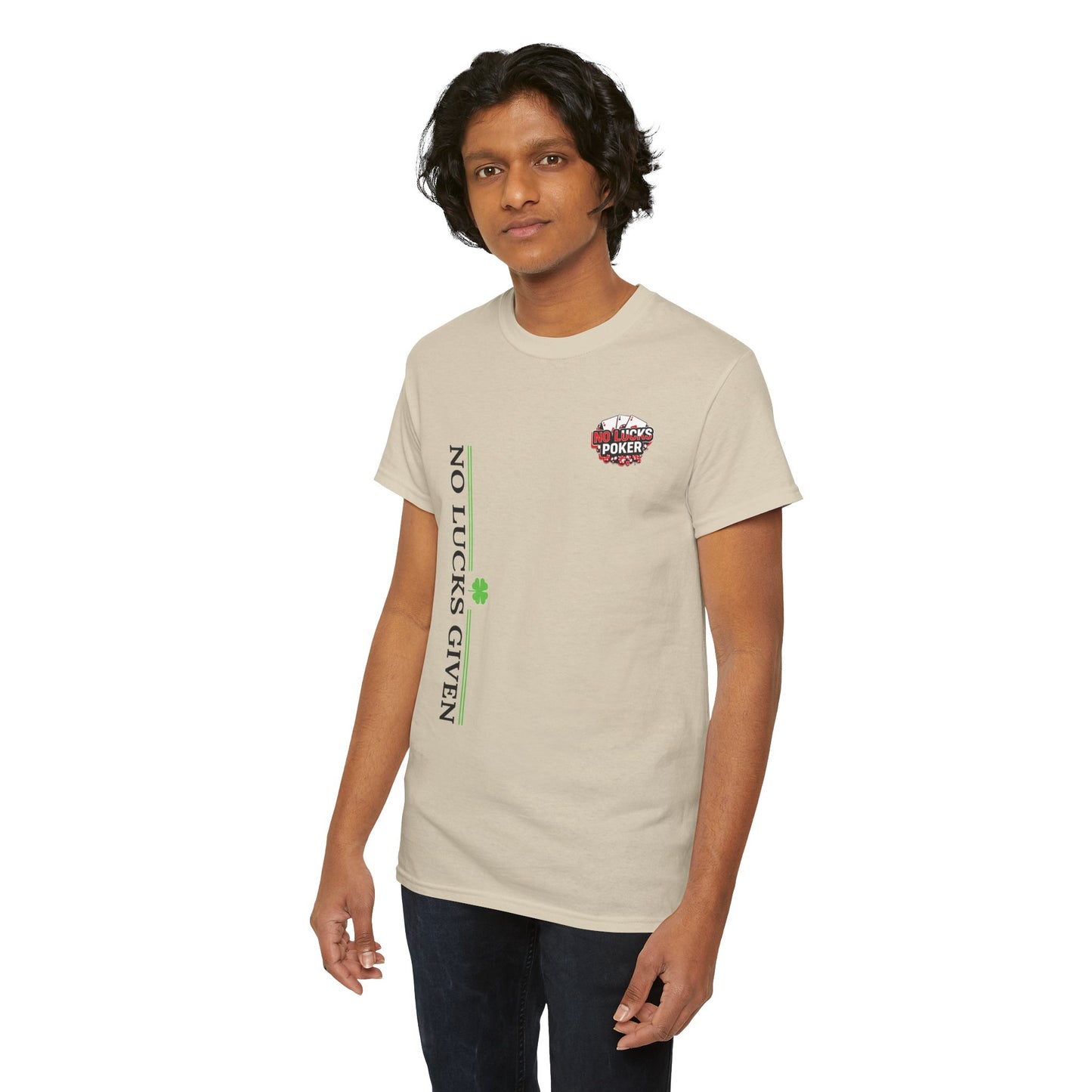 No Lucks Given – Signature Logo Poker Tee (All In Edition)