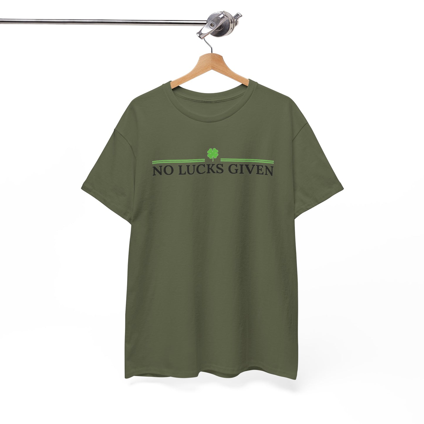 No Lucks Given – Classic Logo Poker Tee (Good Luck, All In)