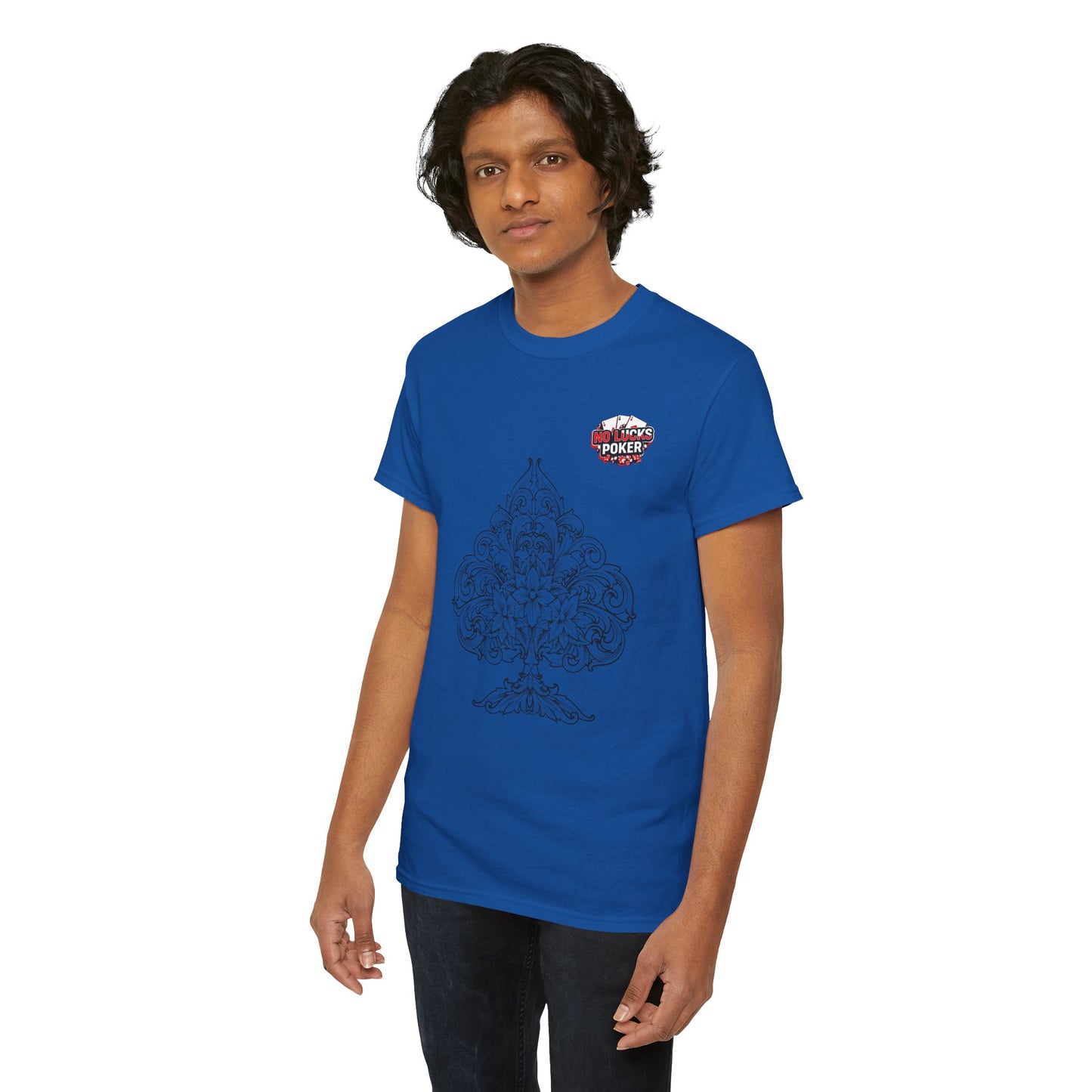 No Lucks Given – Spade Poker T-Shirt (Good Luck, All In)